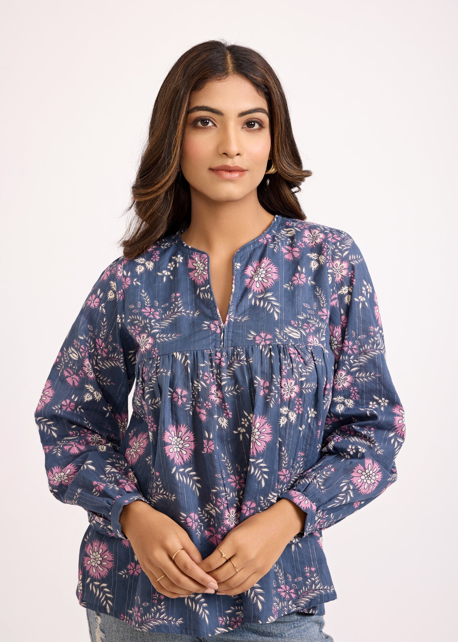 Floral Gesture Top Ratan Texprocess Pvt. Ltd