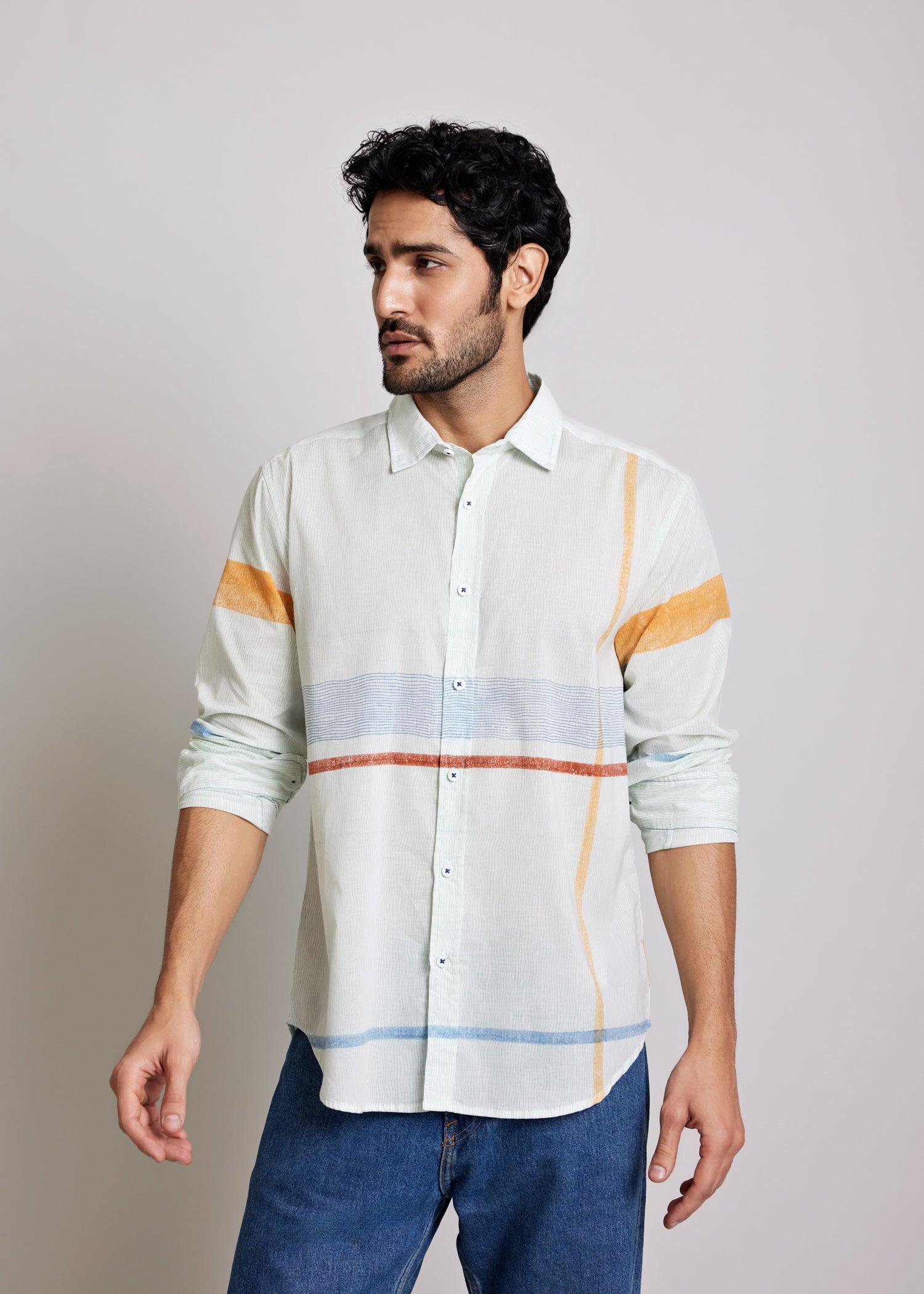 Multi Regular Cotton Full Sleeve Shirt Ratan Texprocess Pvt. Ltd