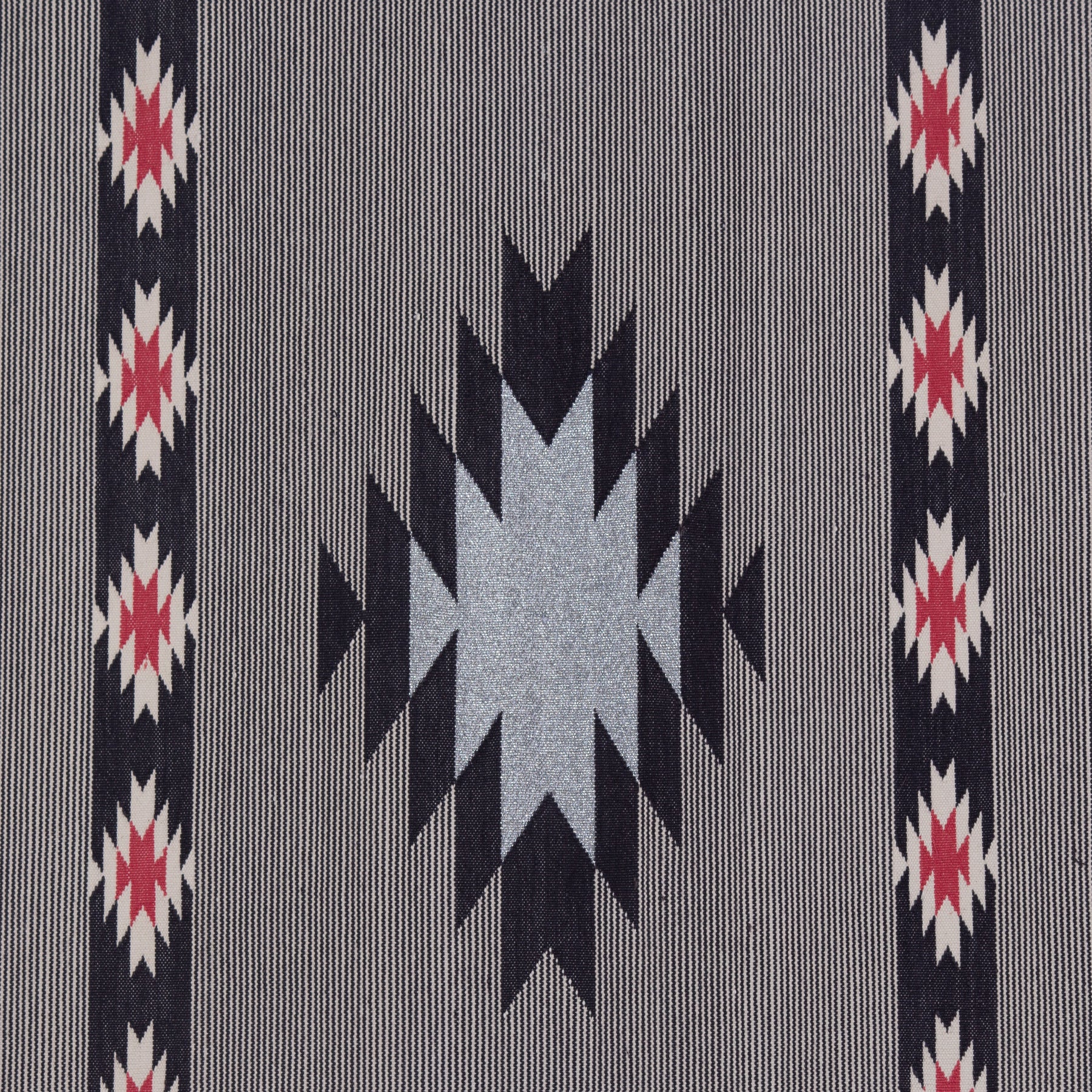 Shapes to Lines Rug-Grey/Red/White