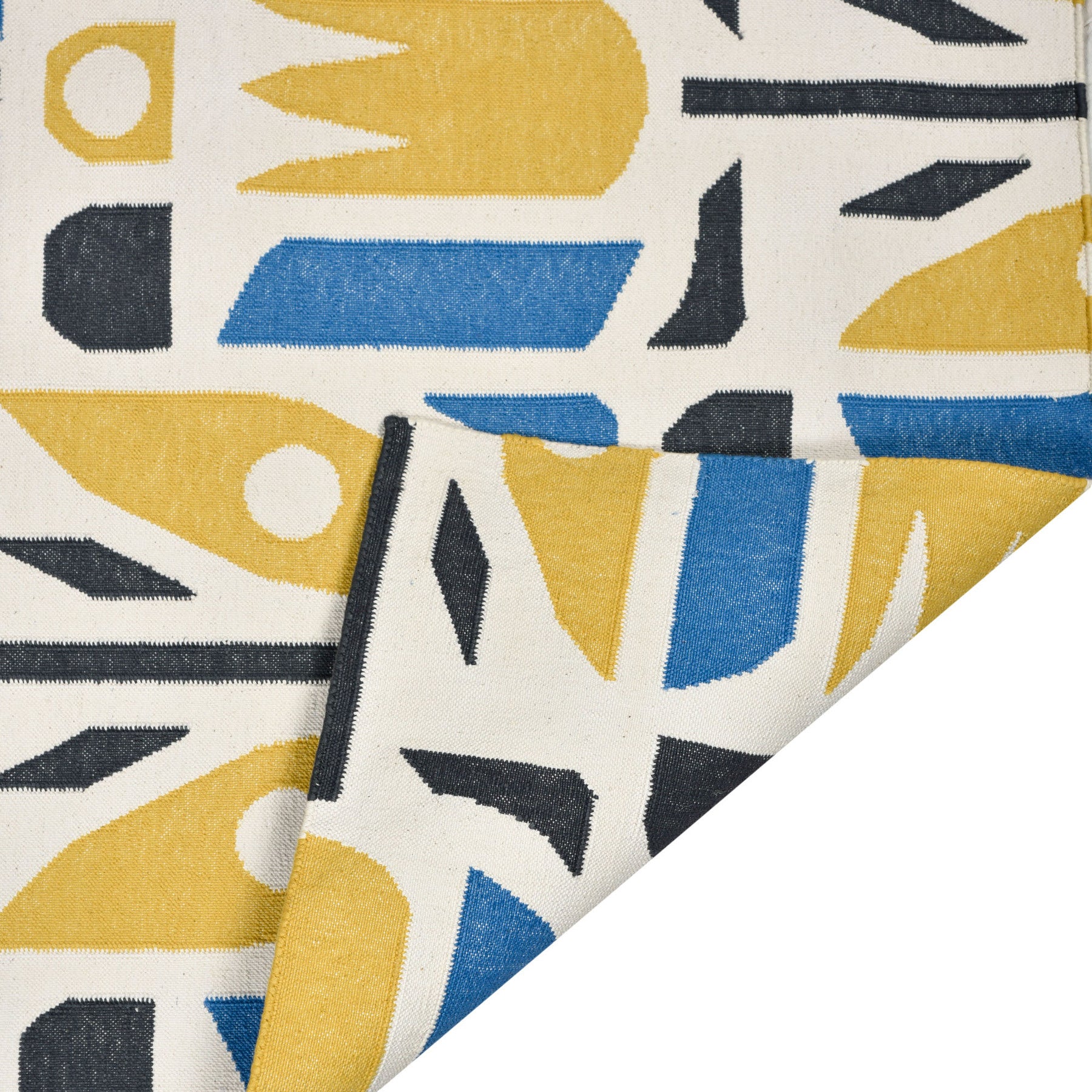 Floral Rug-Grey/Blue/Yellow