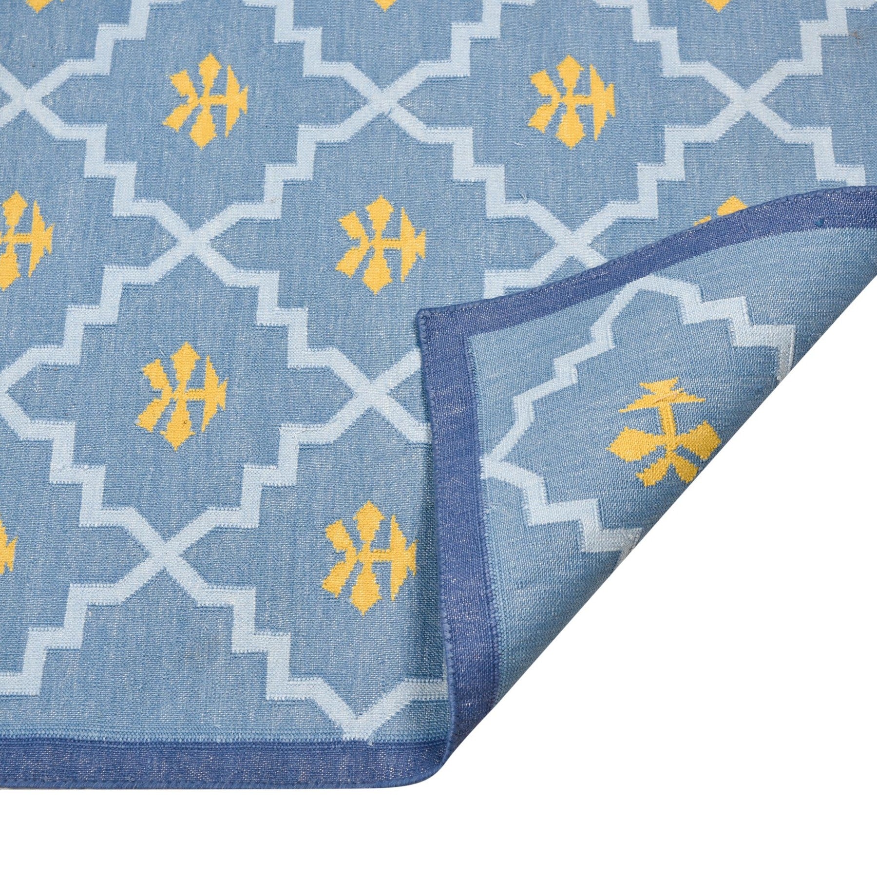 Dazzle Rug-Blue/Yellow