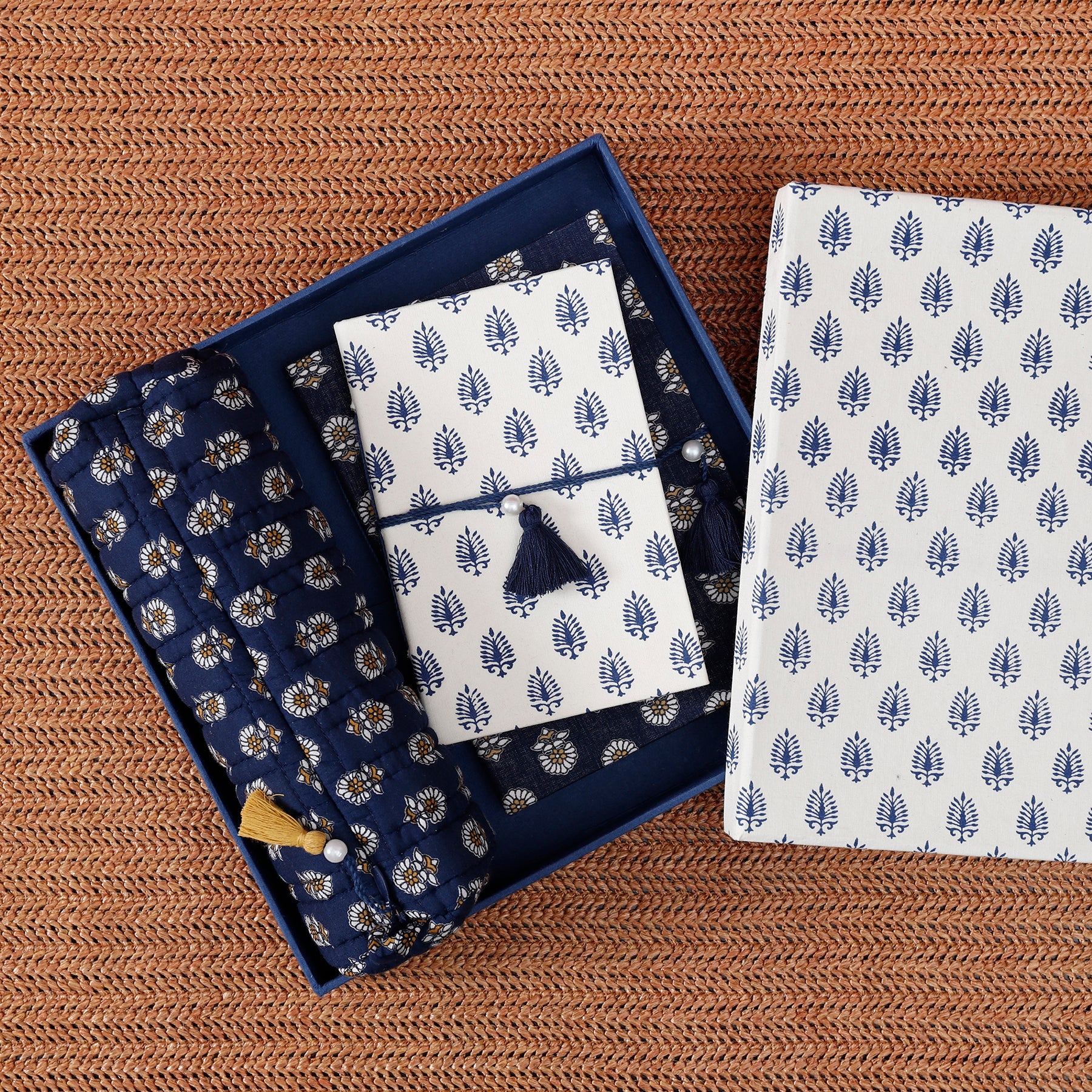 Buti Blue & White Stationery Gift Set