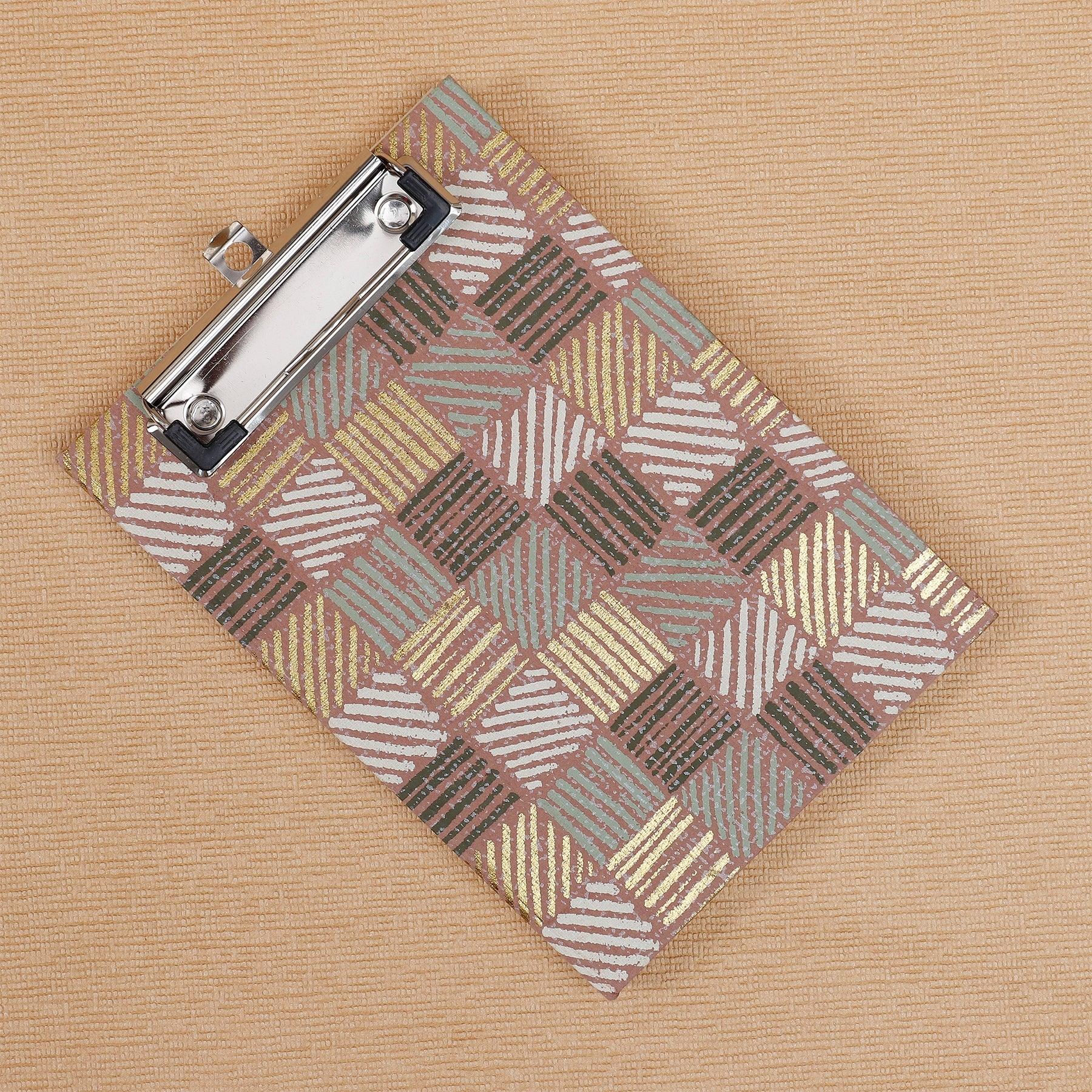 Maati Beige Clip Notepad