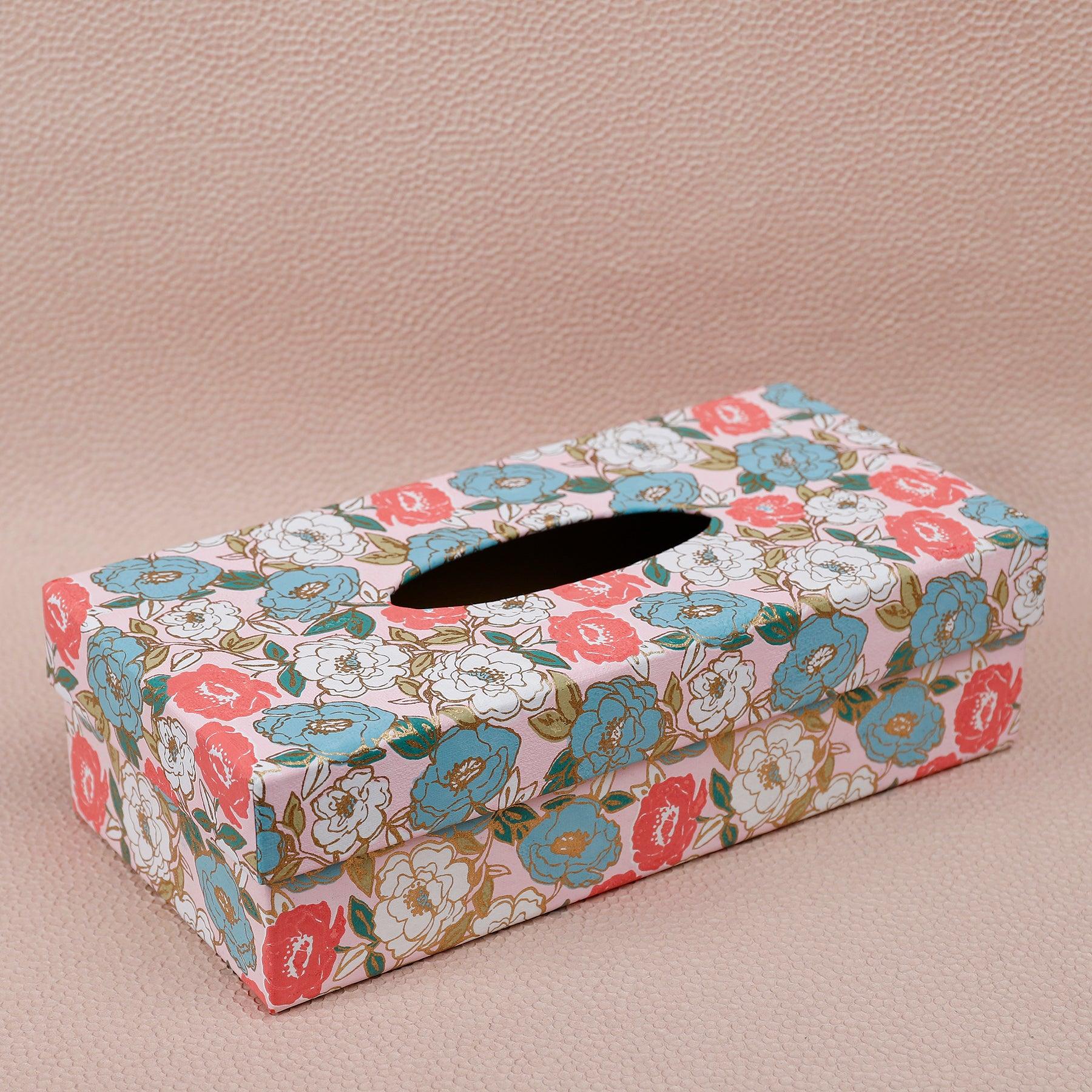 Phool Peach Tissue Box Holder