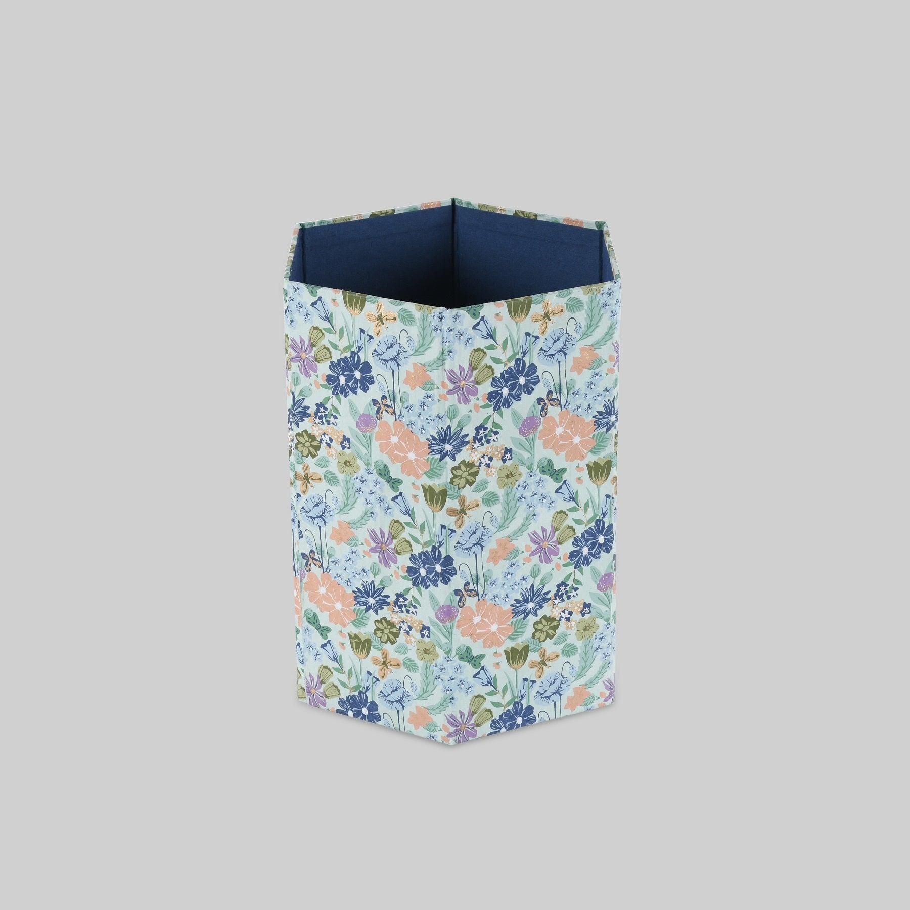 Bageecha Blue Collapsible Storage Bin