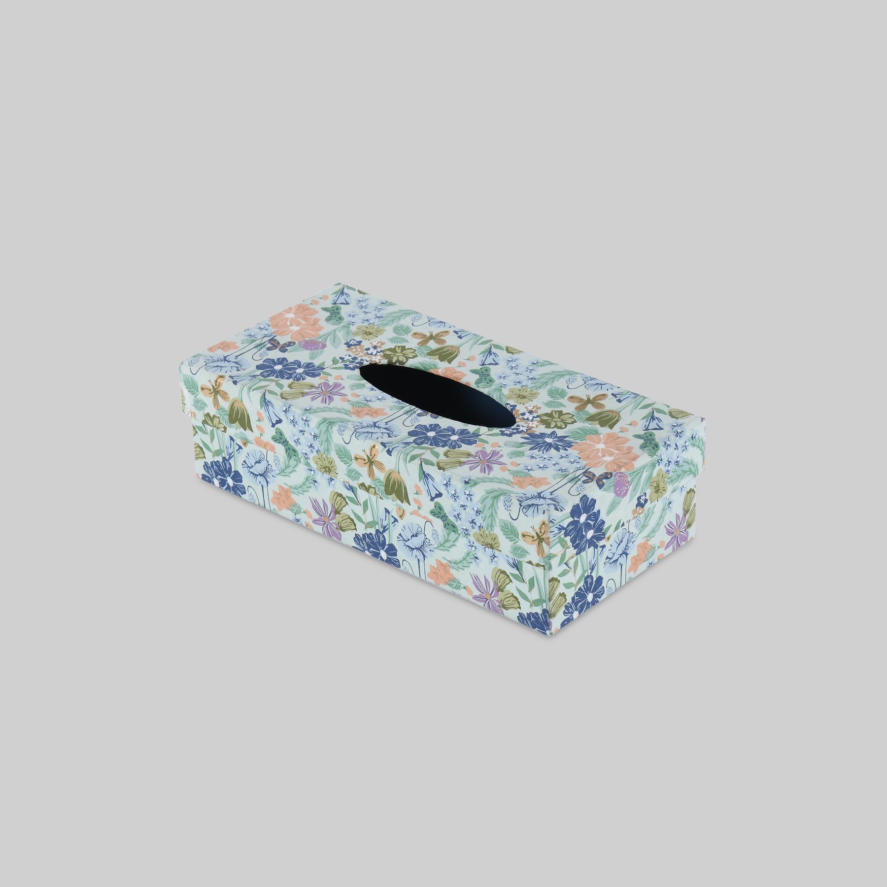 Bageecha Blue Tissue Box Holder