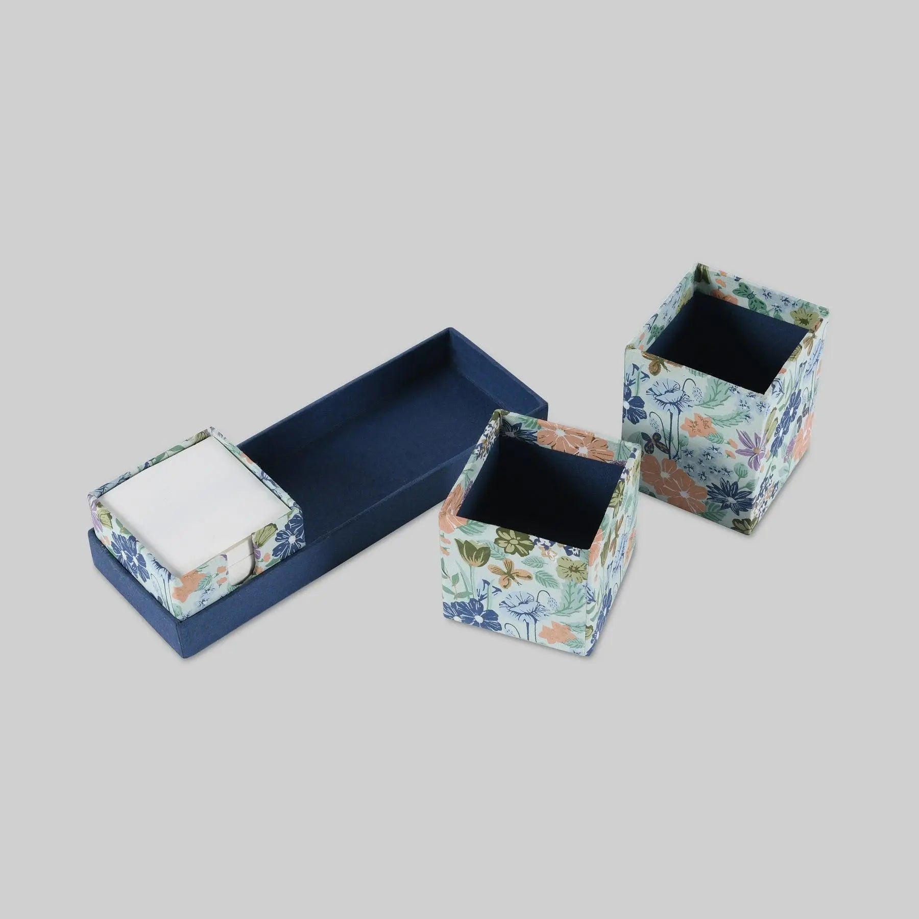 Bageecha Blue Small Desk Organiser