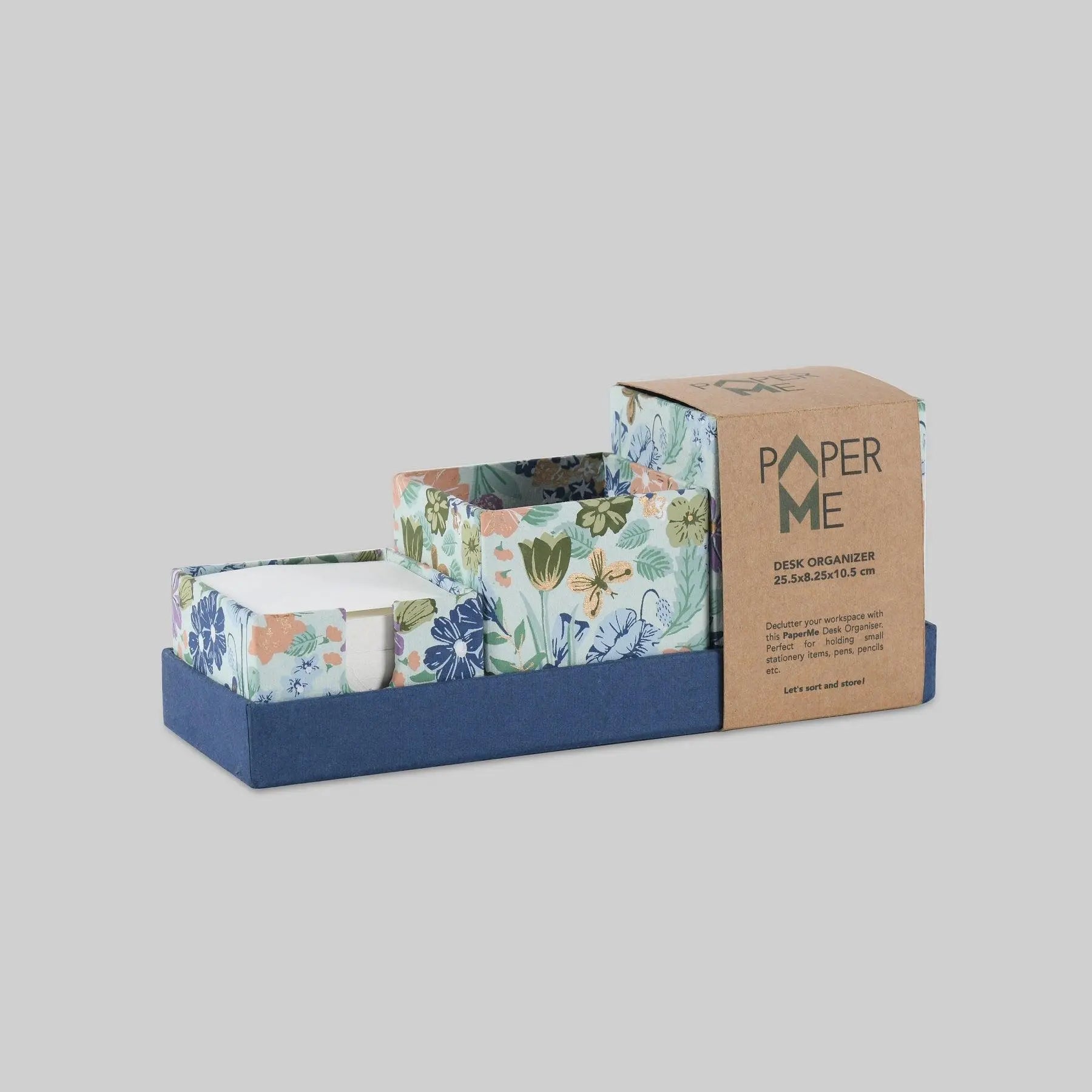 Bageecha Blue Small Desk Organiser