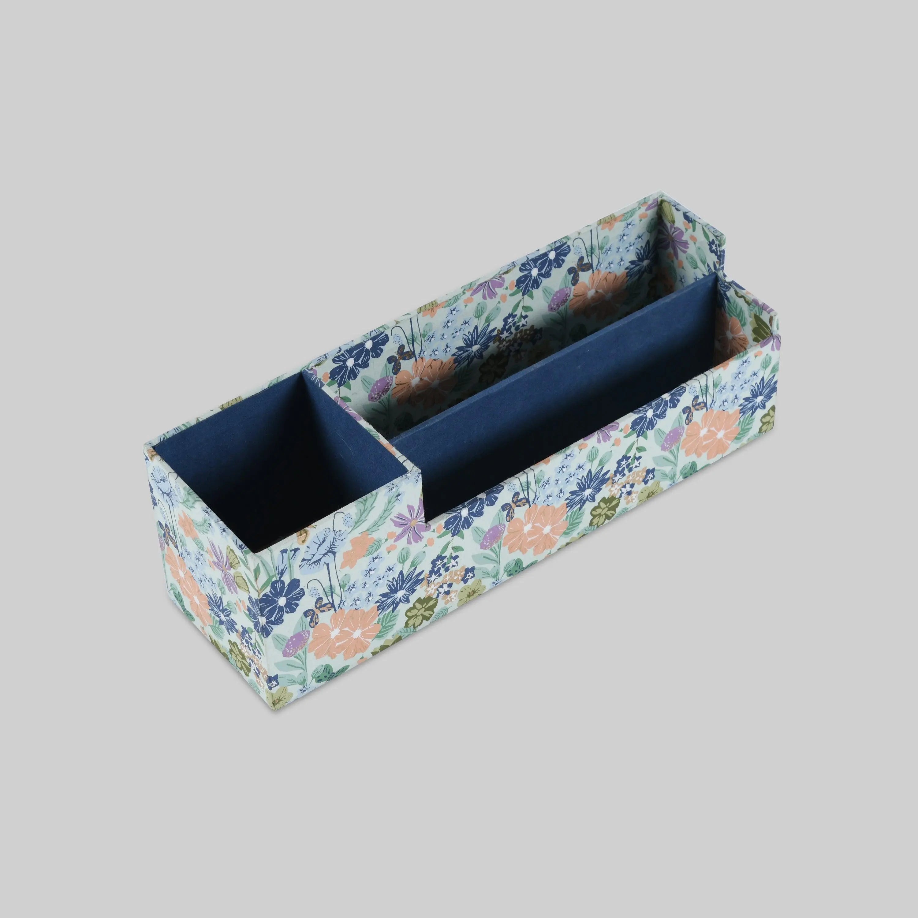 Bageecha Blue Large Desk Organiser