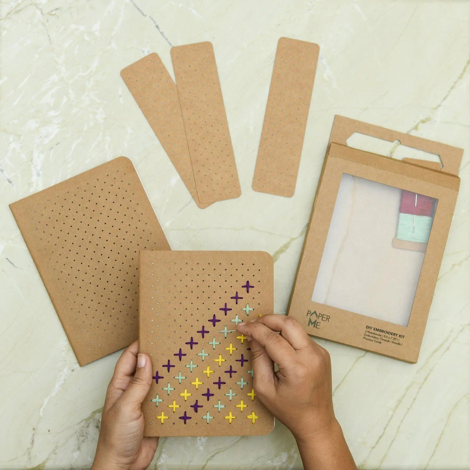 Multicolor DIY Embroidery Kit for Notebooks