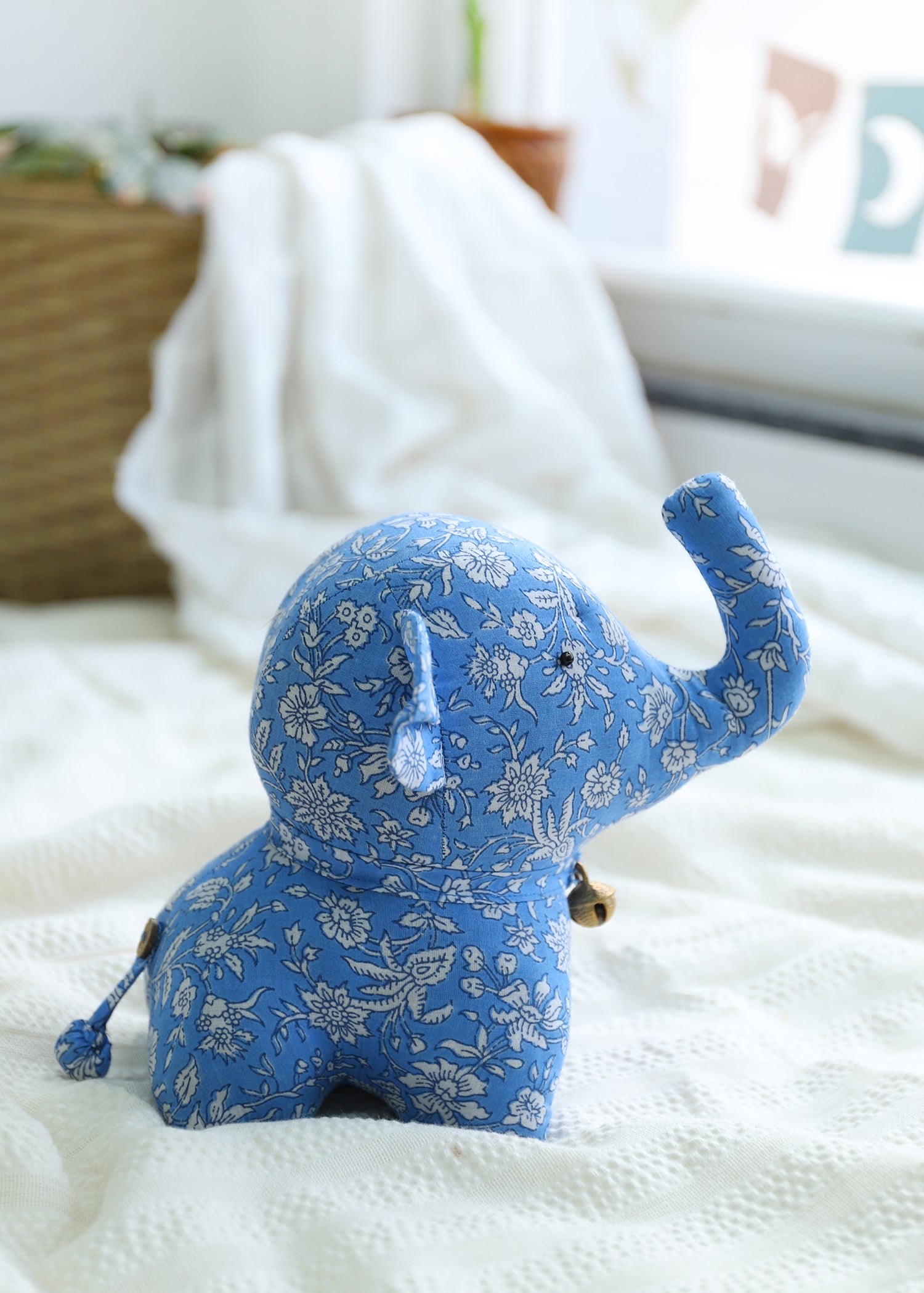 Titan Elephant Plush Toy-Blue