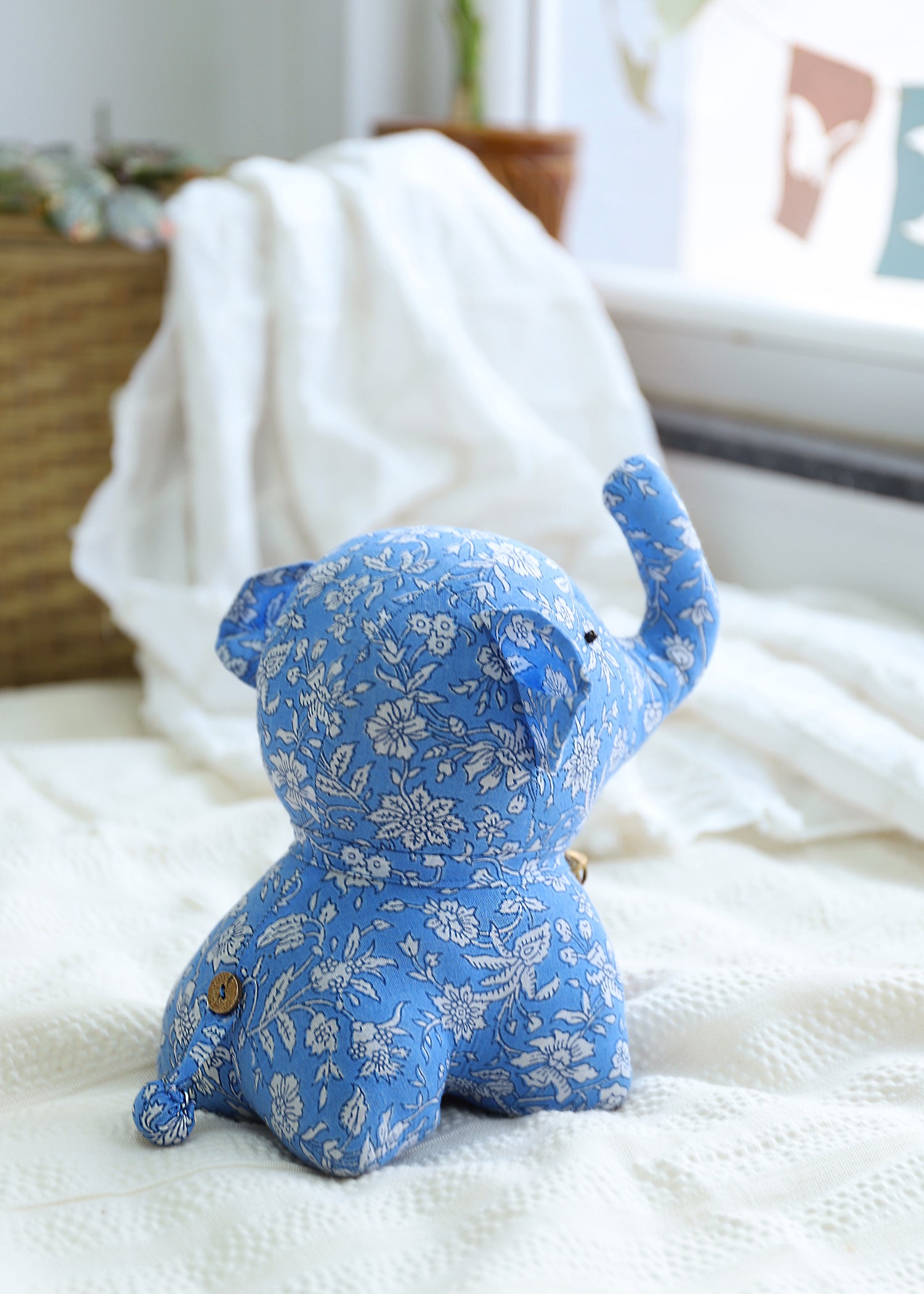 Titan Elephant Plush Toy-Blue