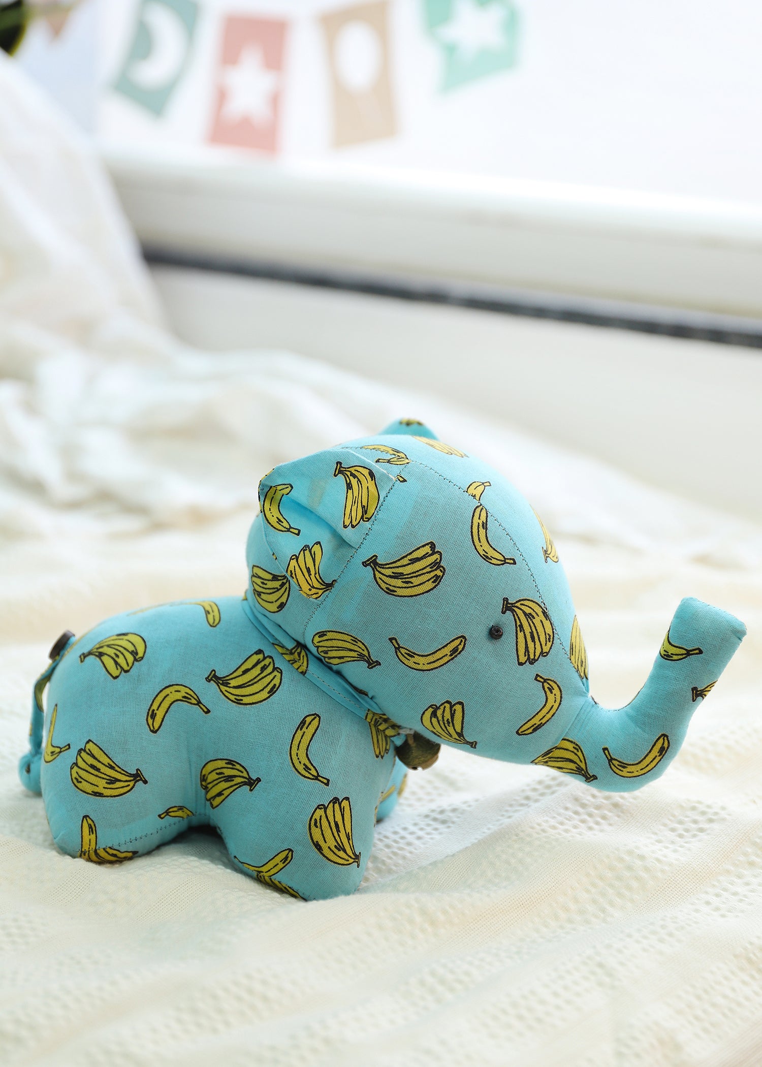 Titan Elephant Plush Toy-Aqua