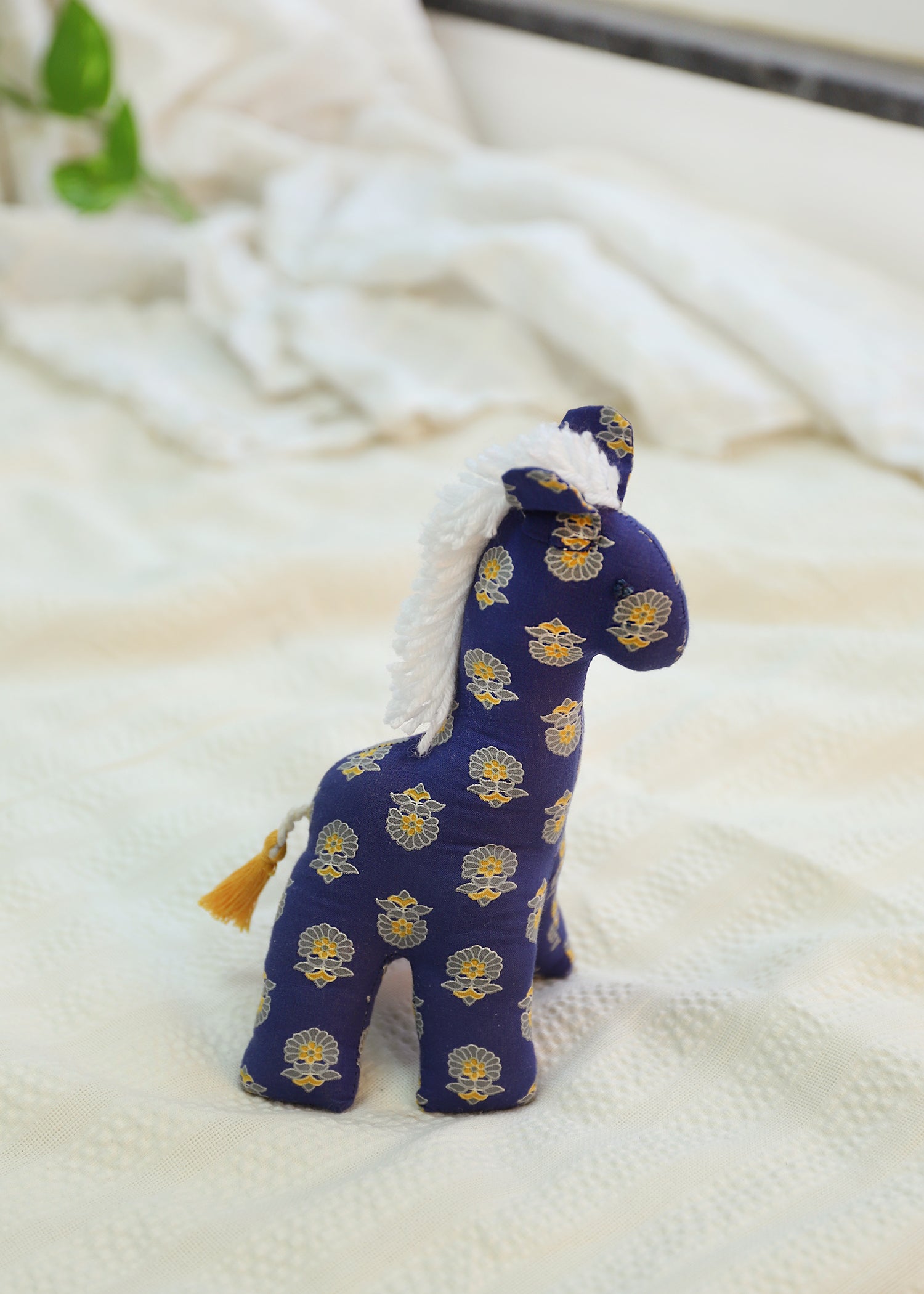 Joe Giraffe Plush Toy-Navy Blue