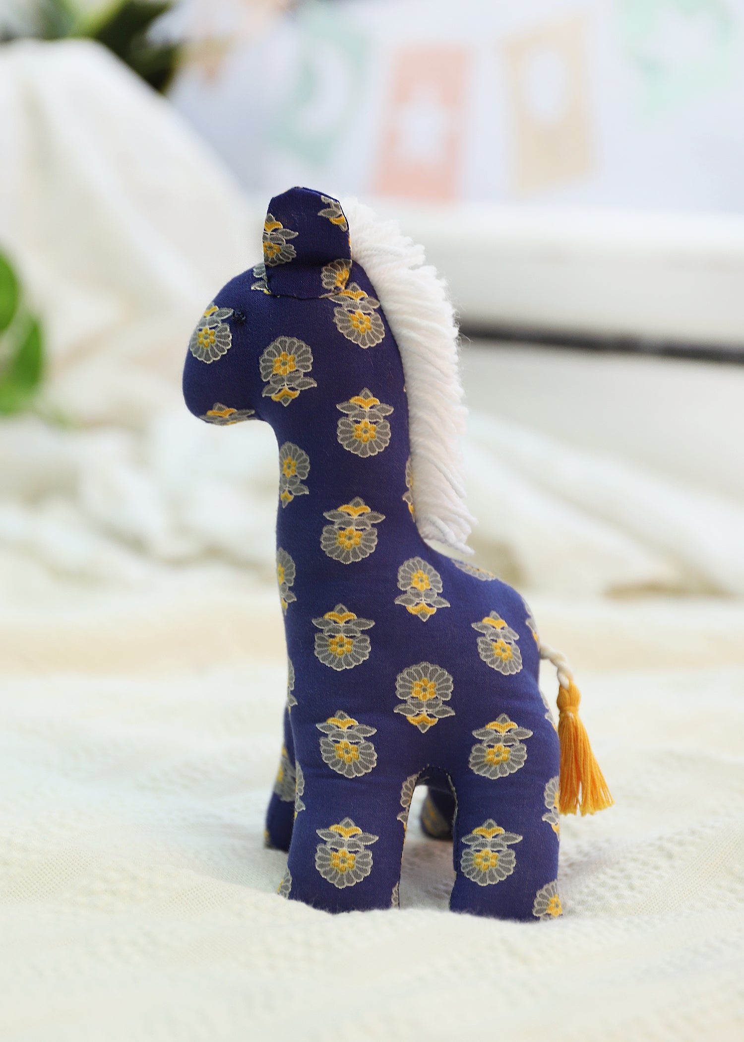 Joe Giraffe Plush Toy-Navy Blue