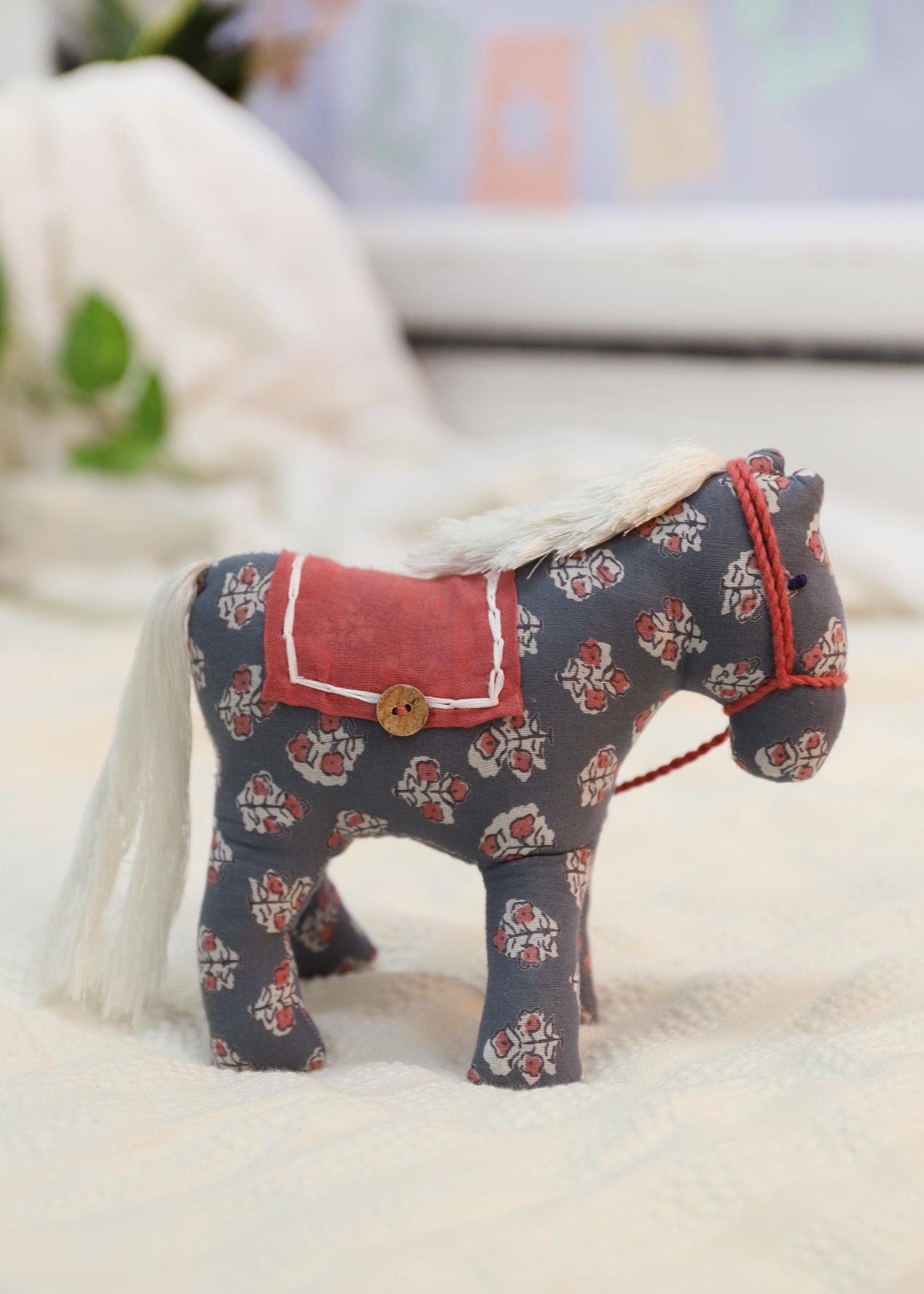 Horsie Horse Plush Toy-Grey