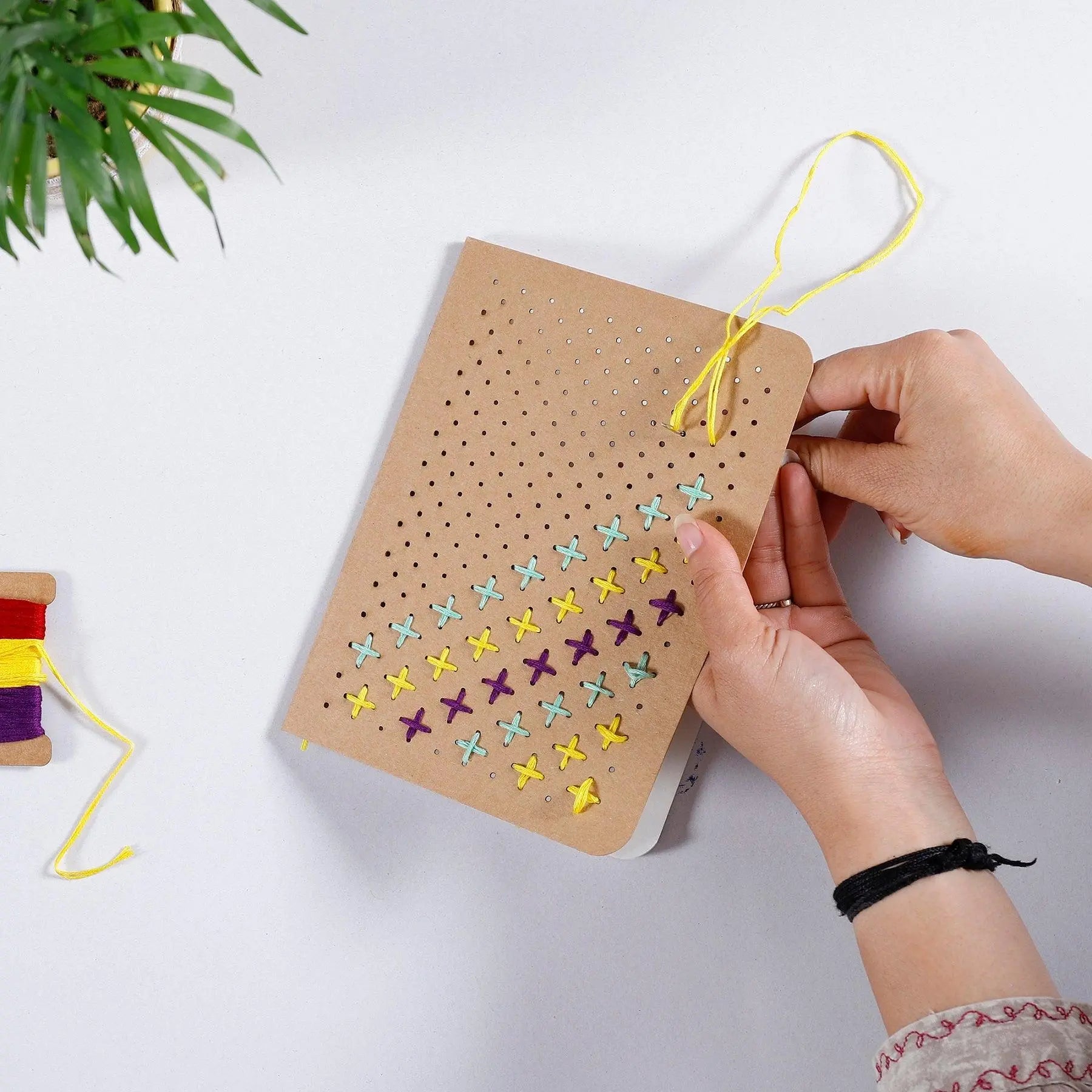 Multicolor DIY Embroidery Kit for Notebooks