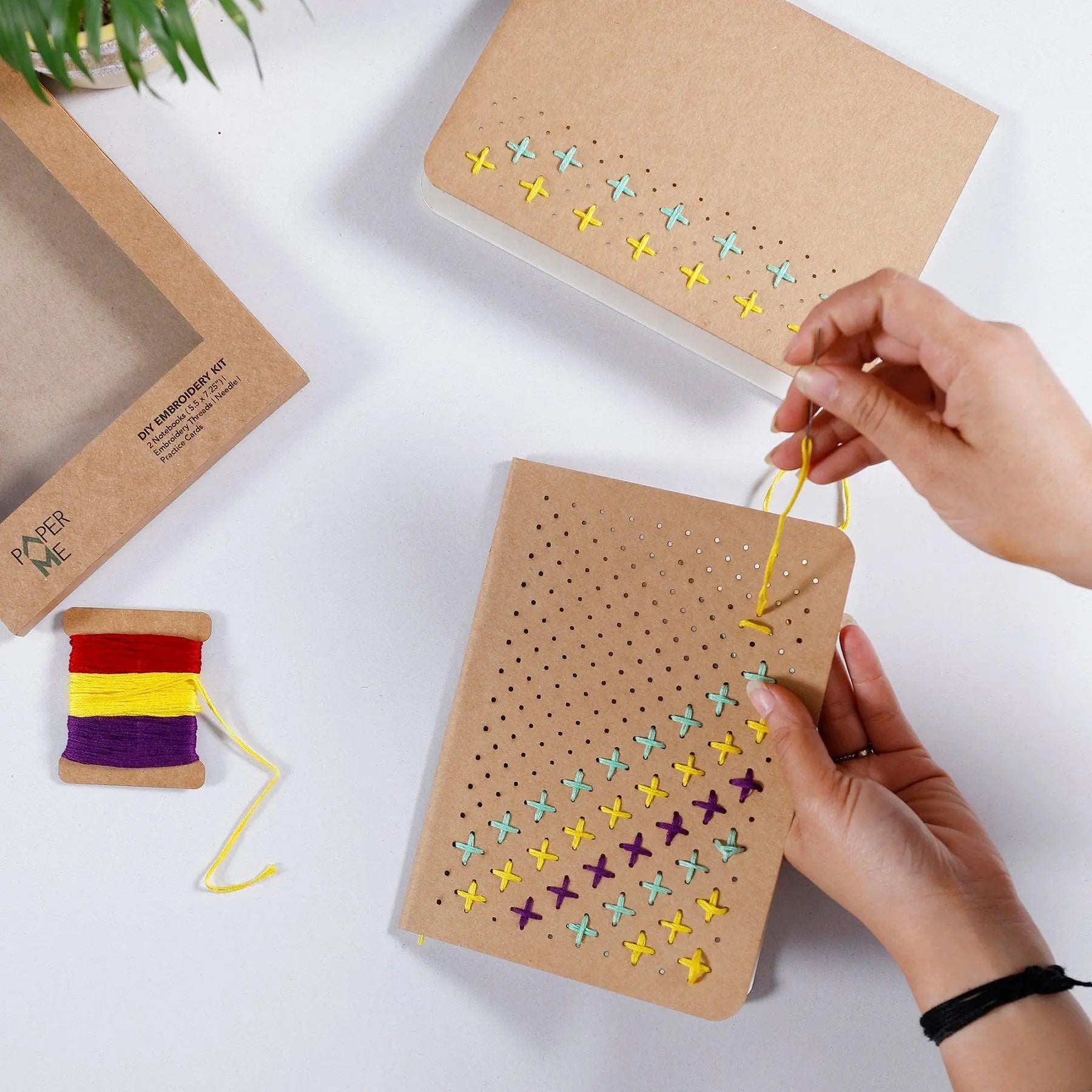 Multicolor DIY Embroidery Kit for Notebooks