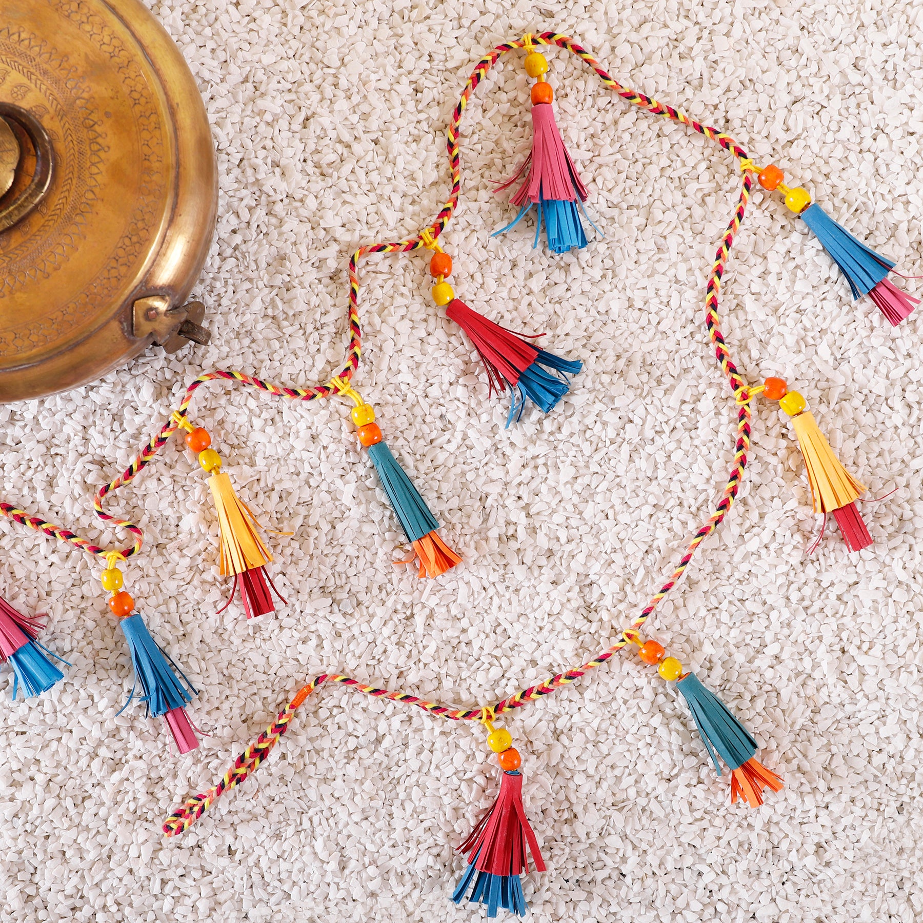 Multicolor Paper Tassel Bandhanwar