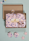 Dachshund Pink Cotton Home Coming Bundle Baby Gift Set (0-6 Months)