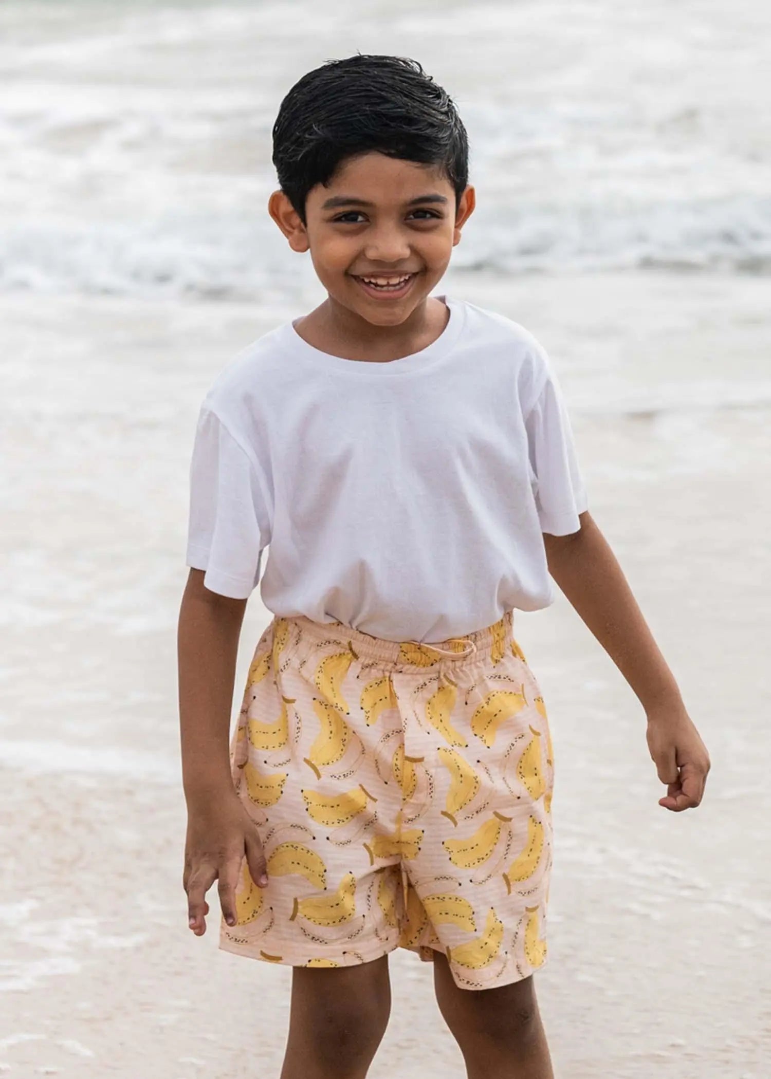 Yellow Banana Boys Poplin Shorts (1-14YRS)