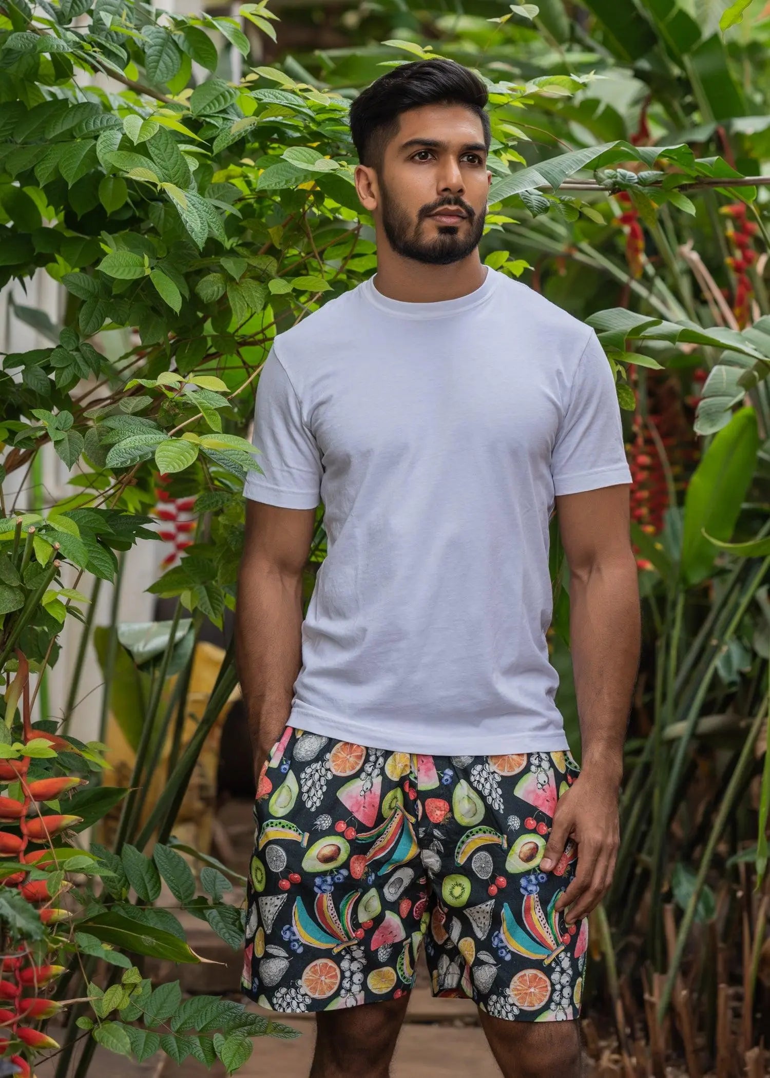 Multi Fruit Punch Men Poplin Shorts