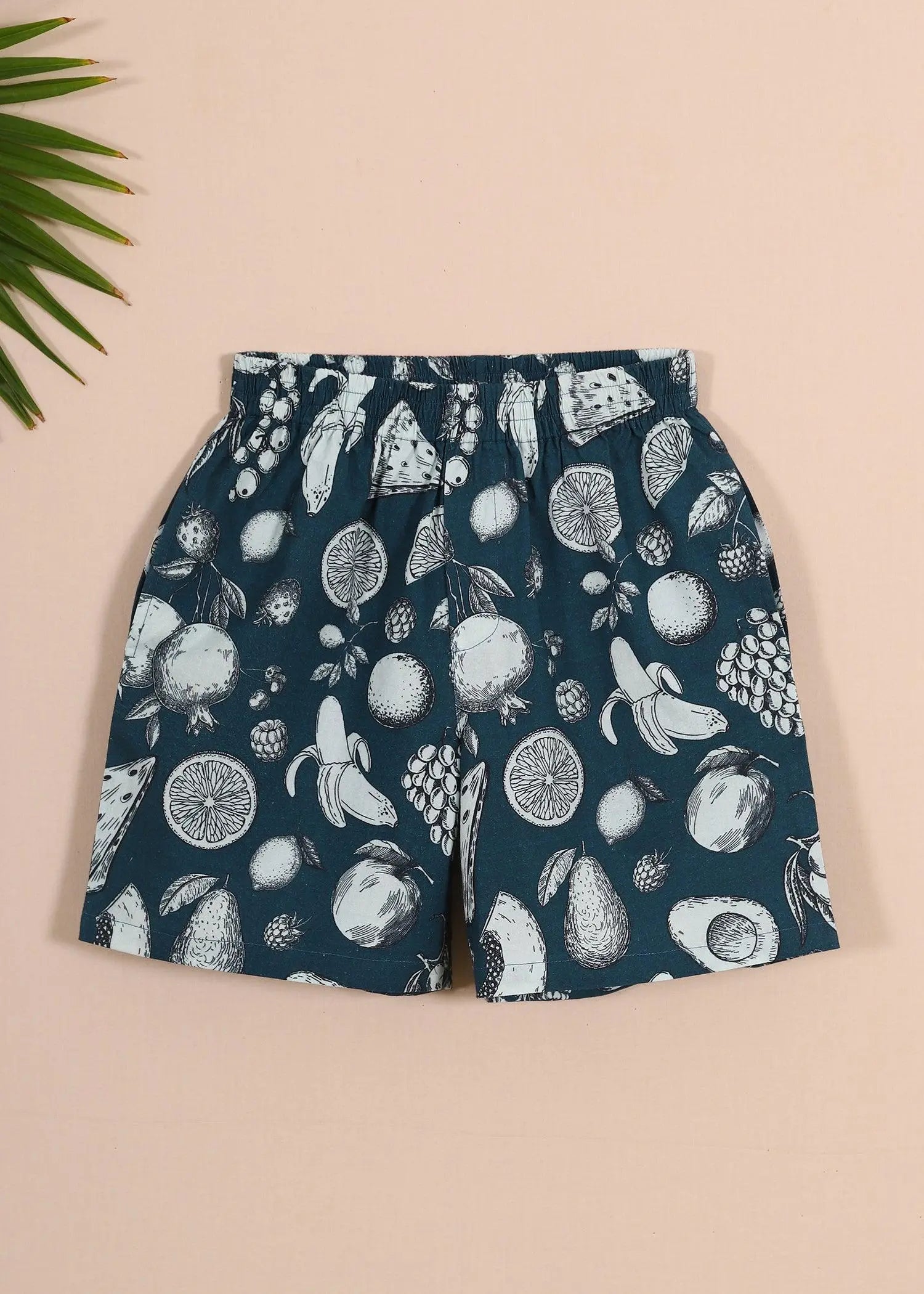 Indigo Fruit Punch Boys Poplin Shorts (1-14YRS)