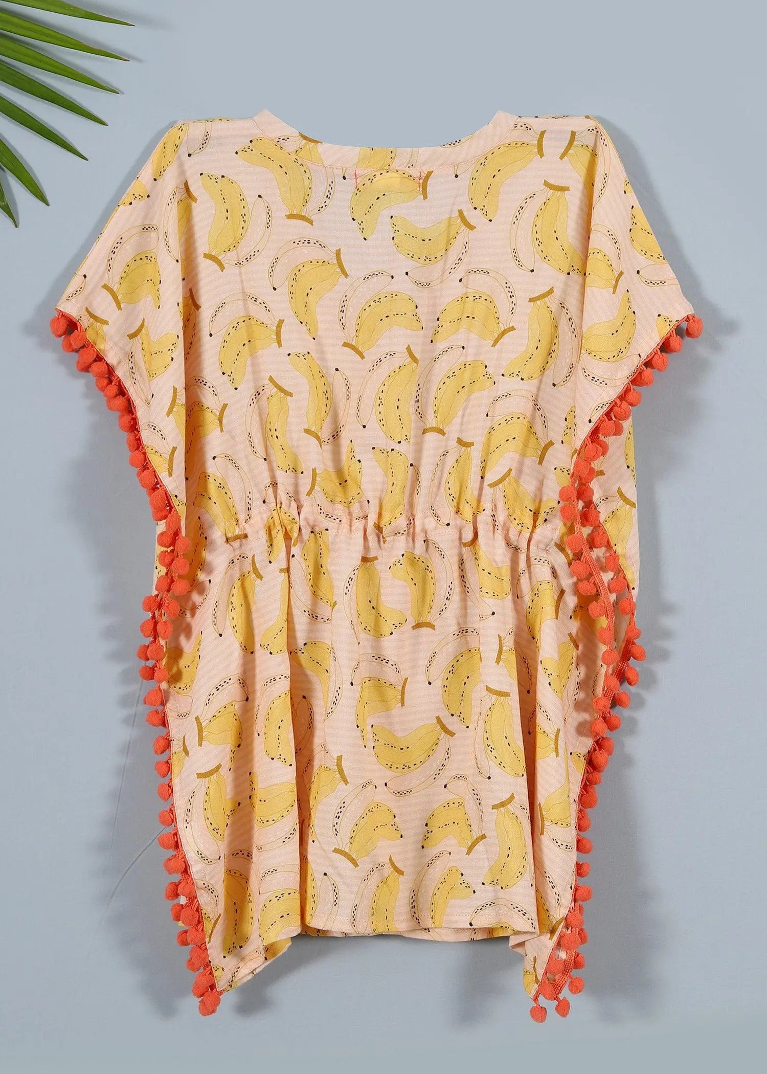 Yellow Banana Girls Cotton Kaftan