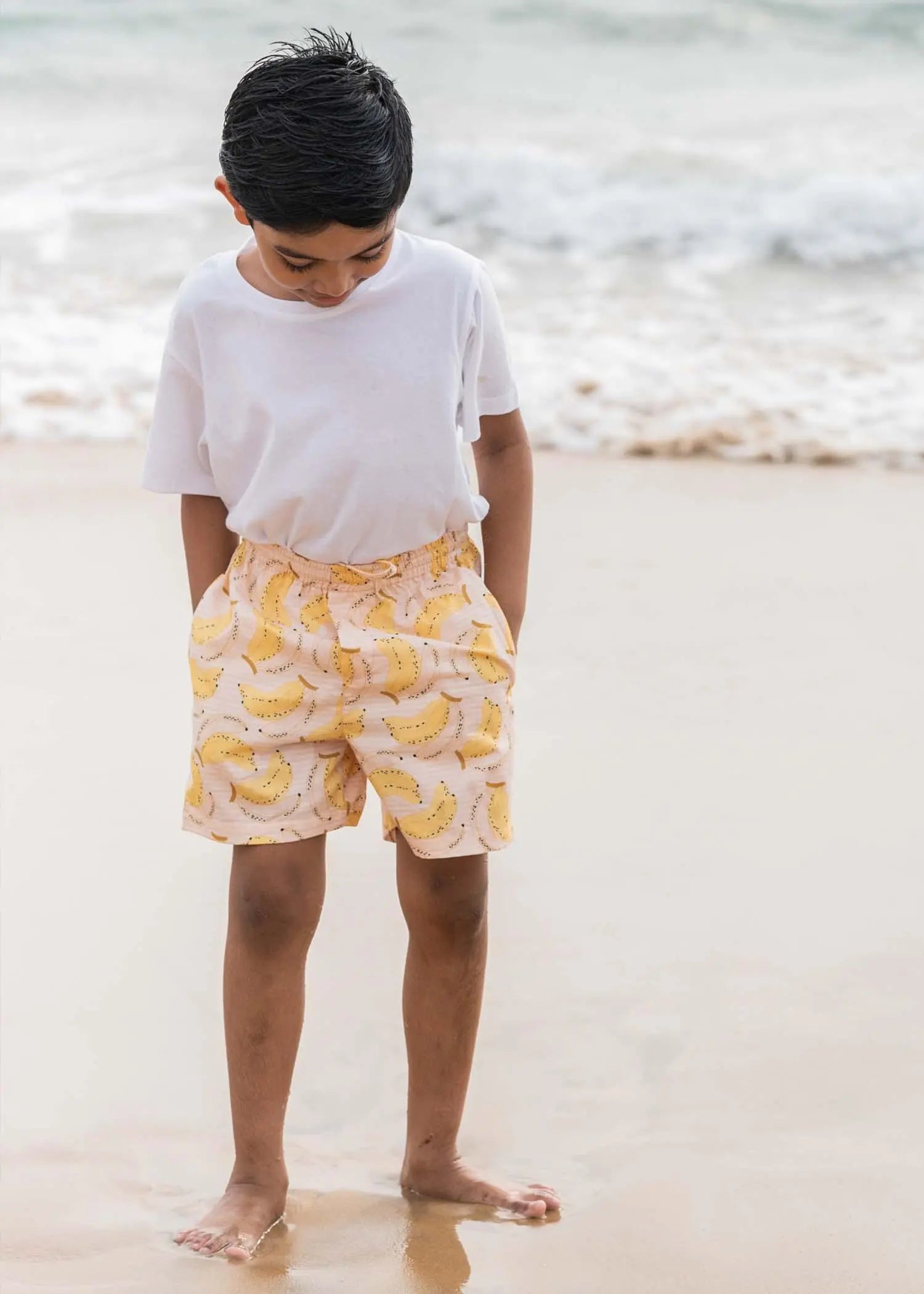 Yellow Banana Boys Poplin Shorts (1-14YRS)