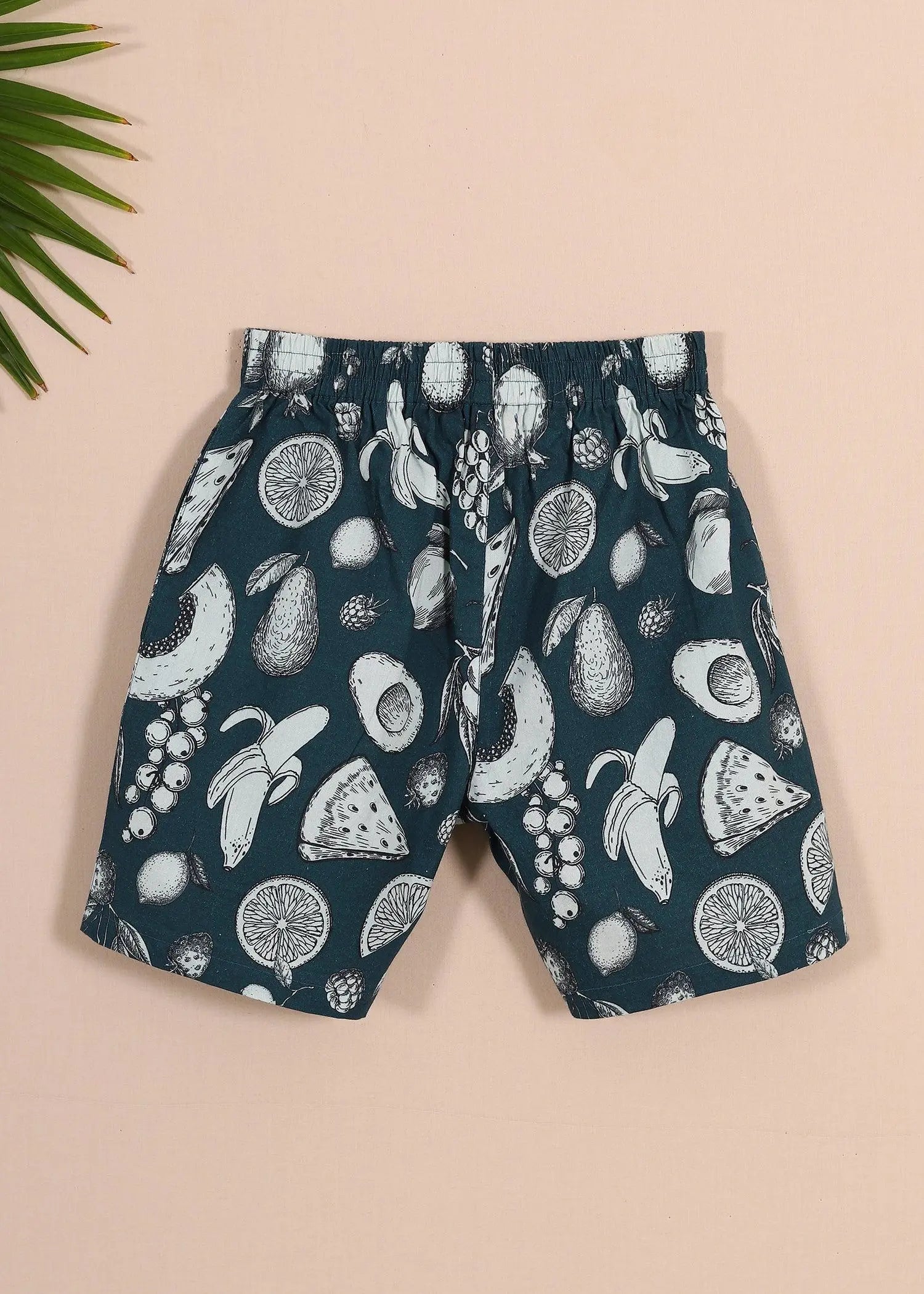 Indigo Fruit Punch Boys Poplin Shorts (1-14YRS)