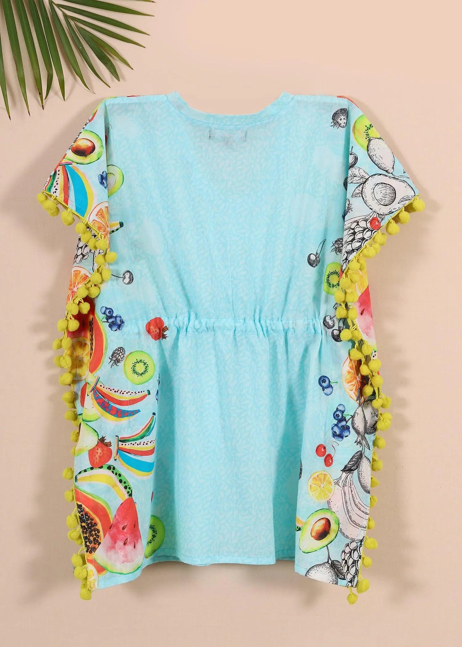 Blue Fruit Punch Girls Cotton Kaftan