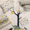 Jungle Safari Cream Cotton Baby Bedding (Set of 6)