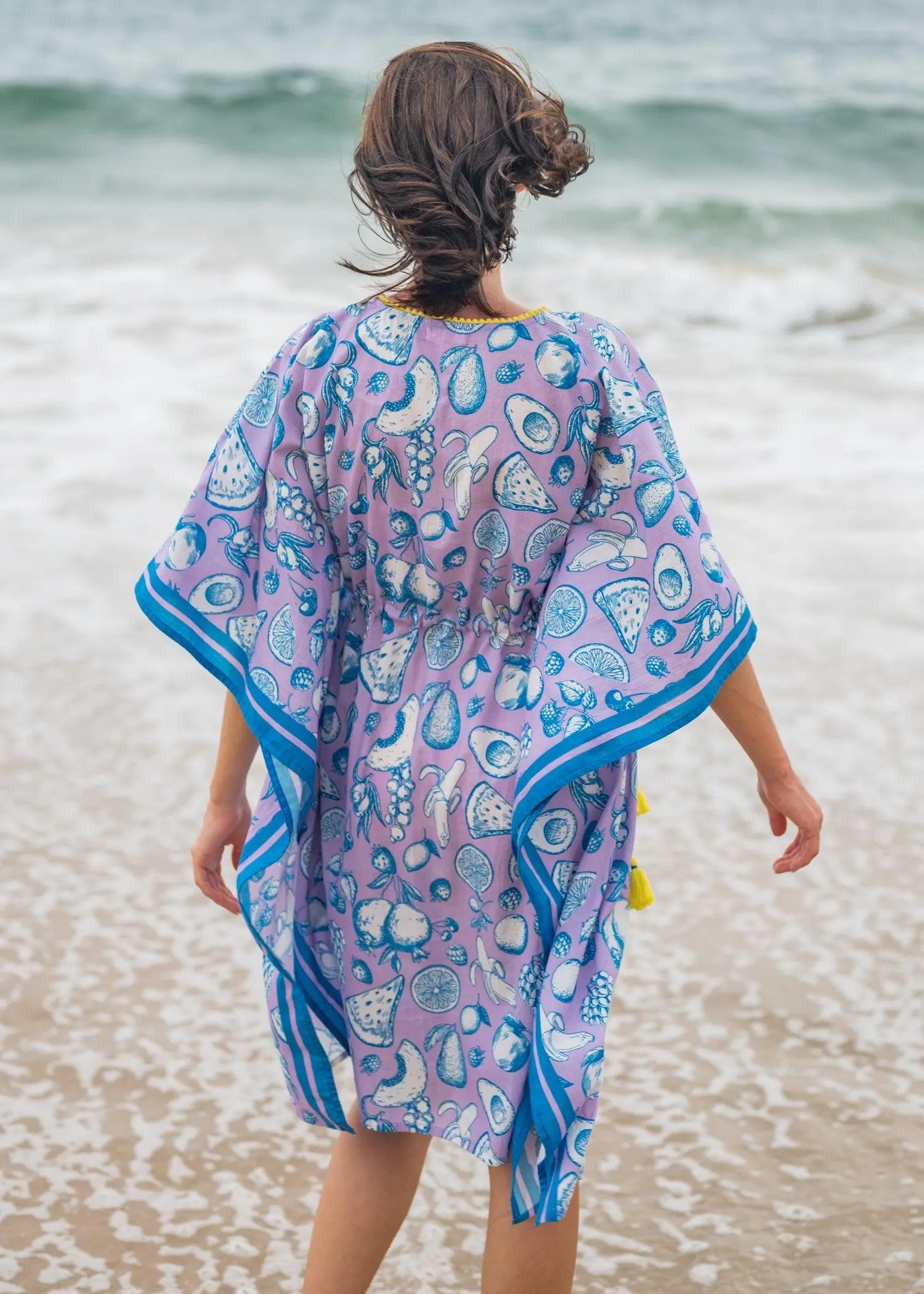 Lavendar Fruir Punch Short Cotton Kaftan