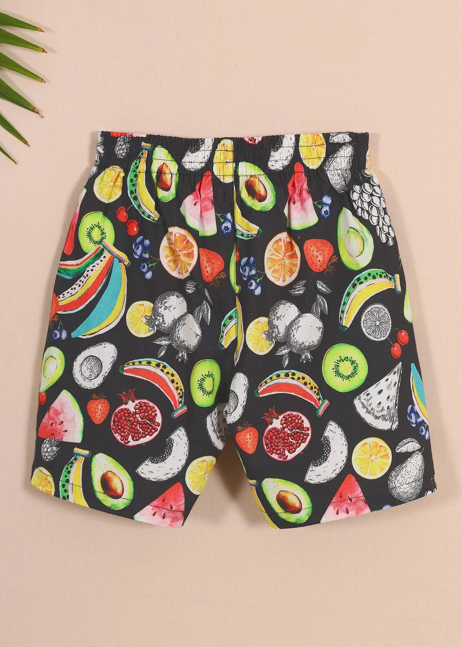 Multi Black Boys Poplin Shorts (1-14YRS)