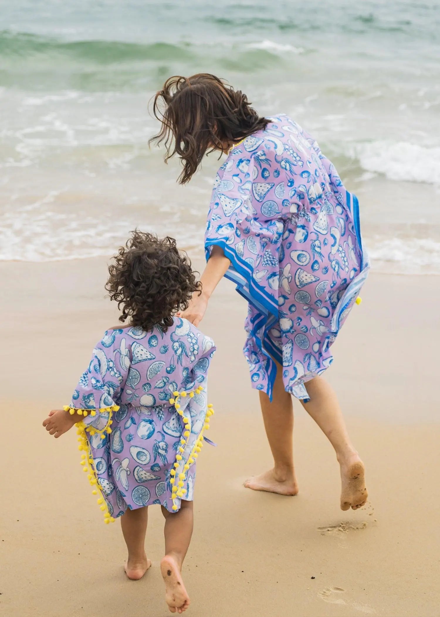 Lavendar Fruit Punch Girls Cotton Kaftan