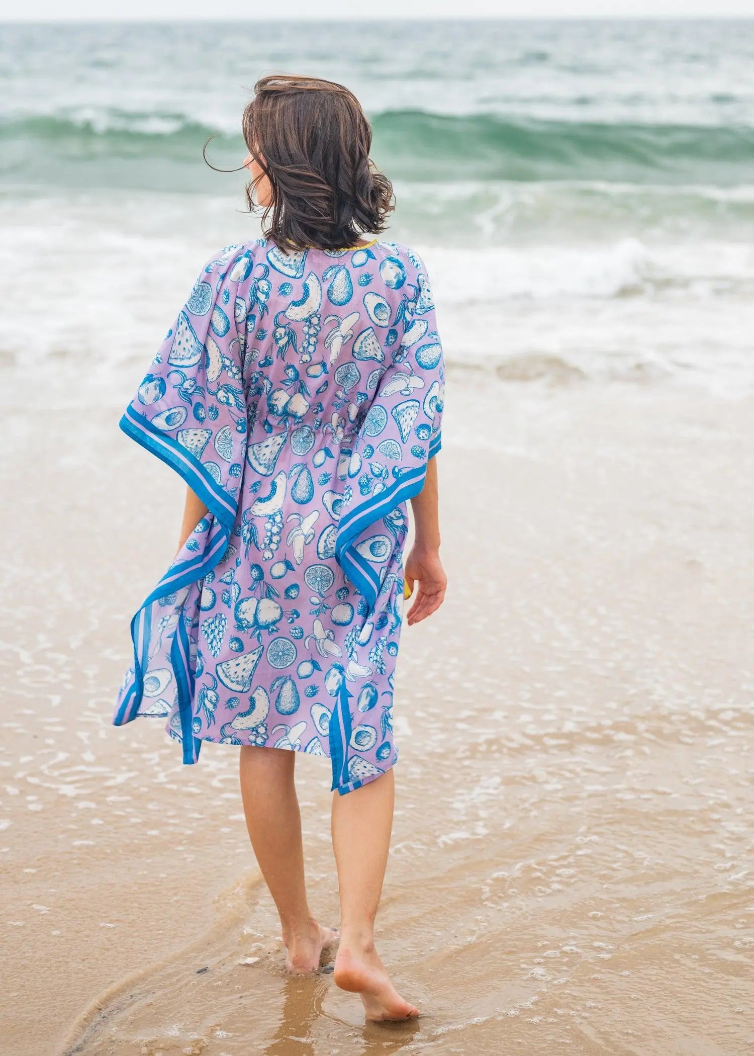 Lavendar Fruir Punch Short Cotton Kaftan