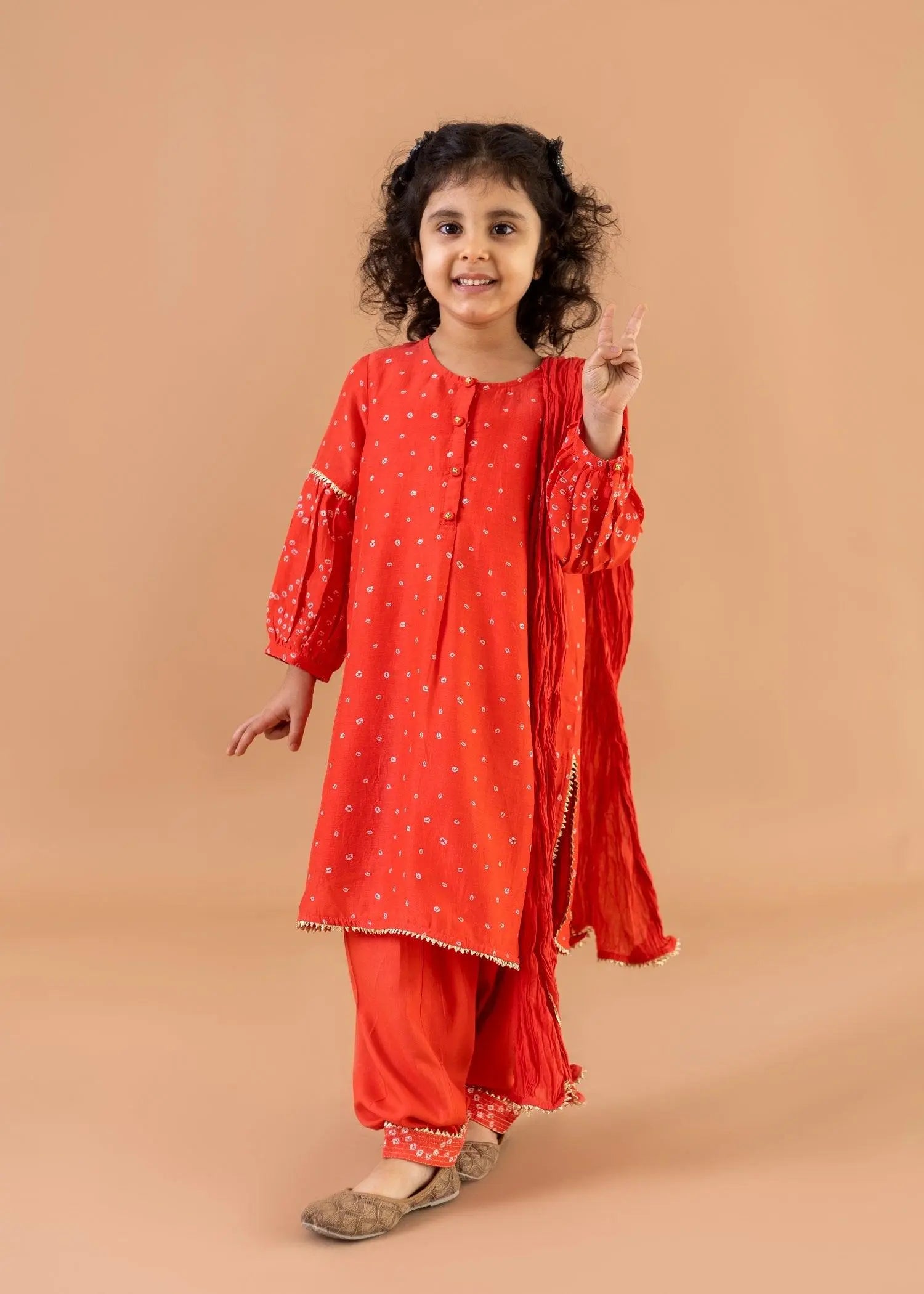 Rose Aarvi Suit Set (2-12 Years)