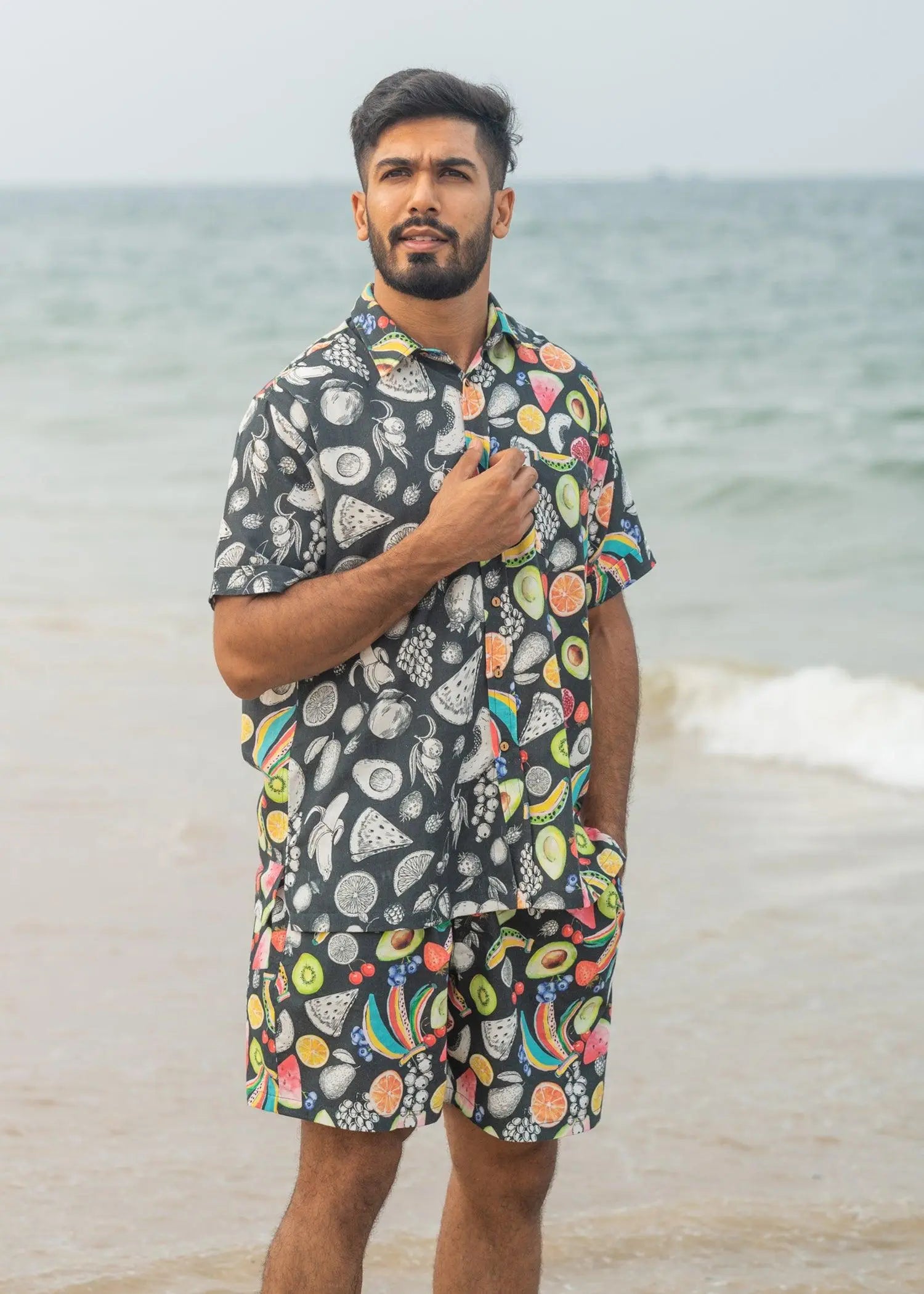 Multi Fruit Punch Men Poplin Shorts