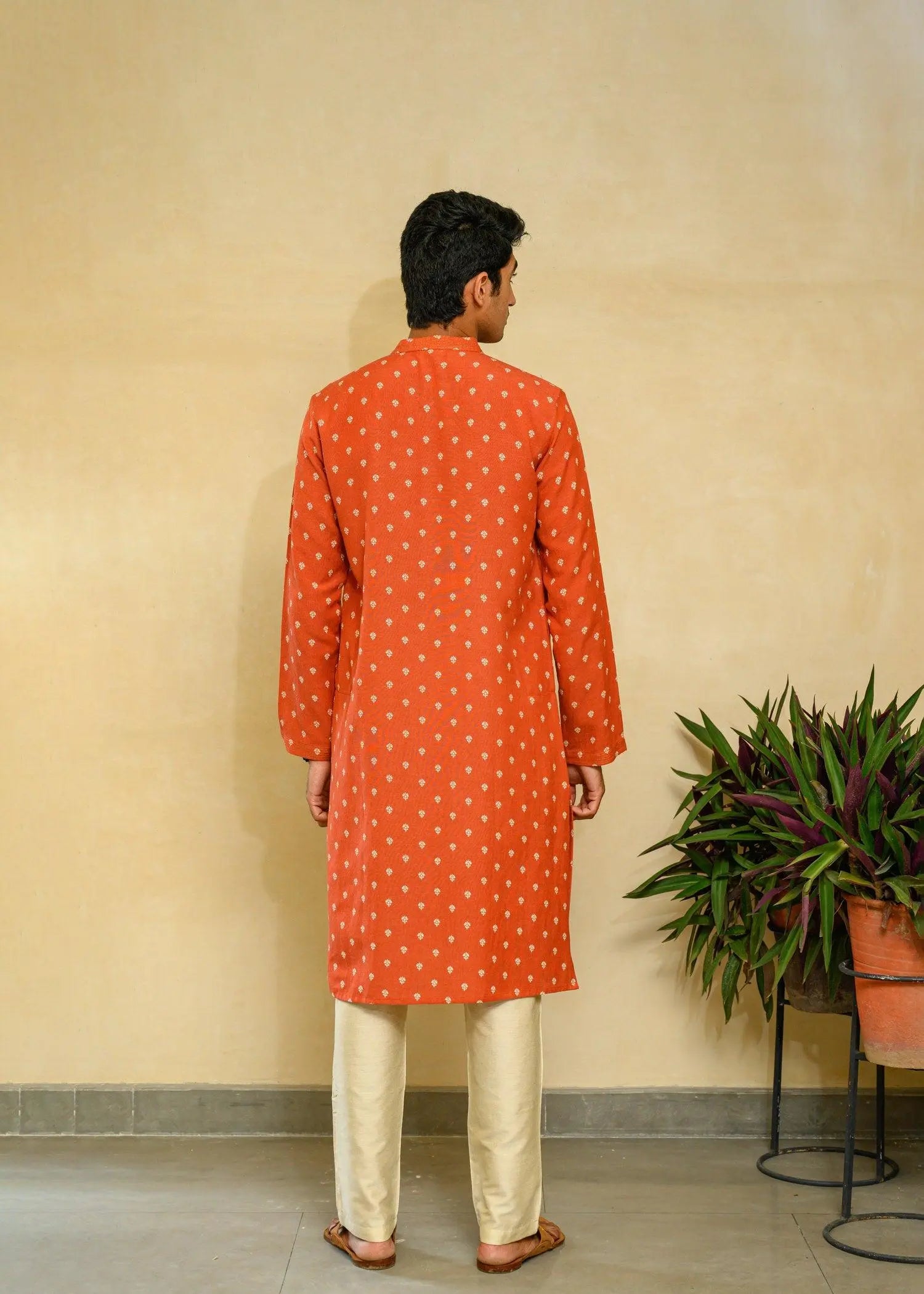 Mandarin Collar Long Kurta