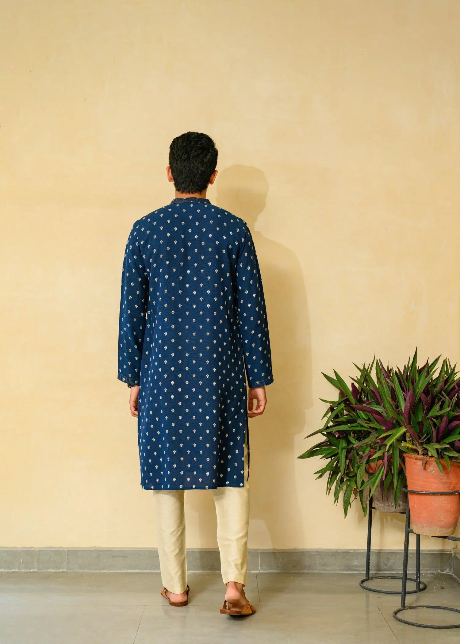 Mandarin Collar Long Kurta