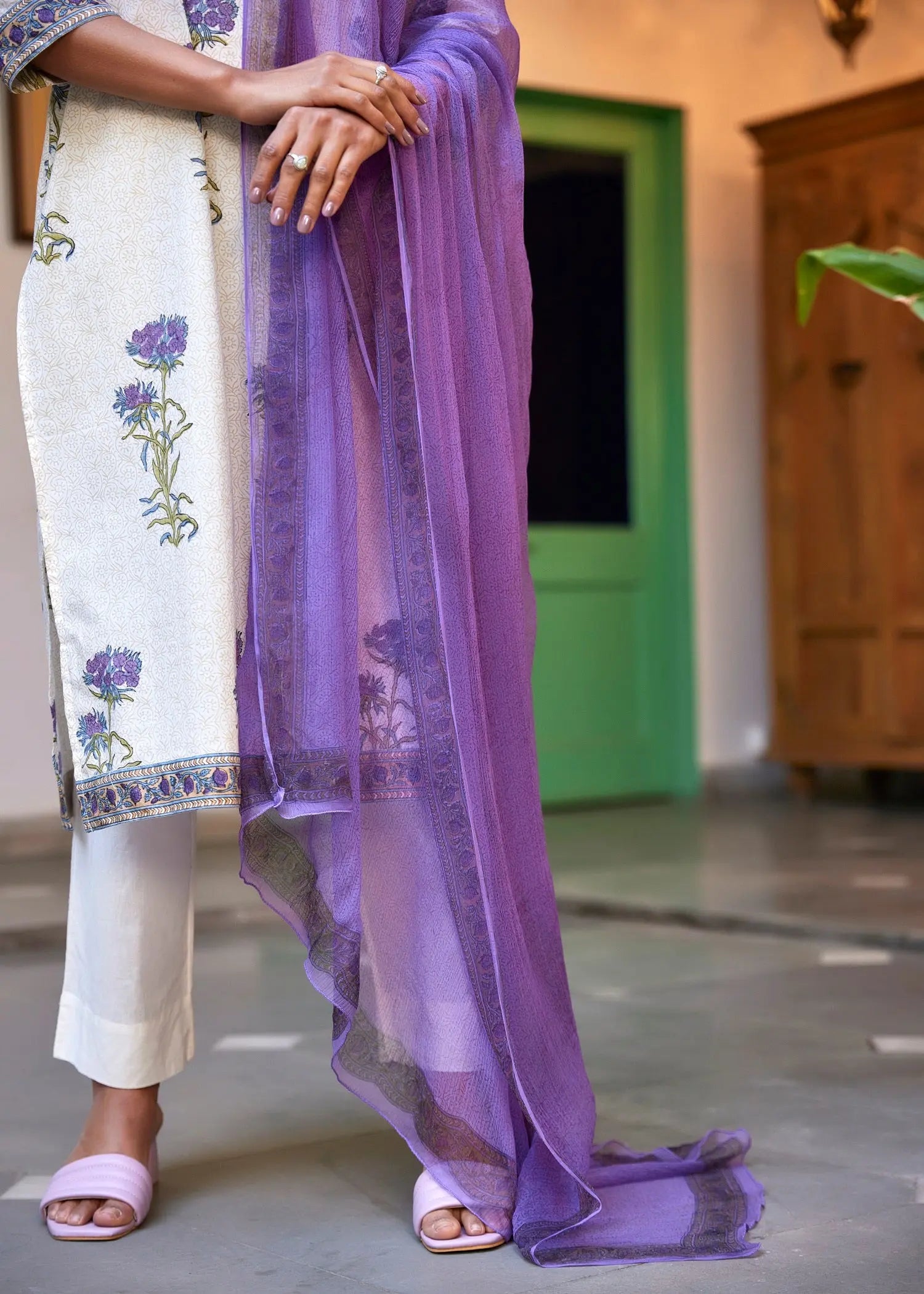 Purple Dupatta