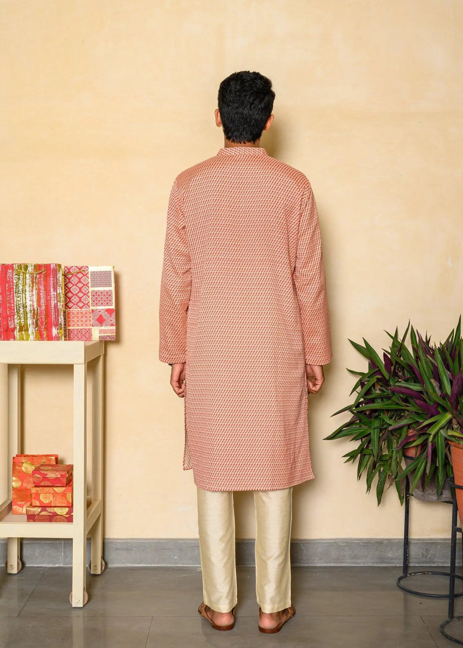 Mandarin Collar Long Kurta