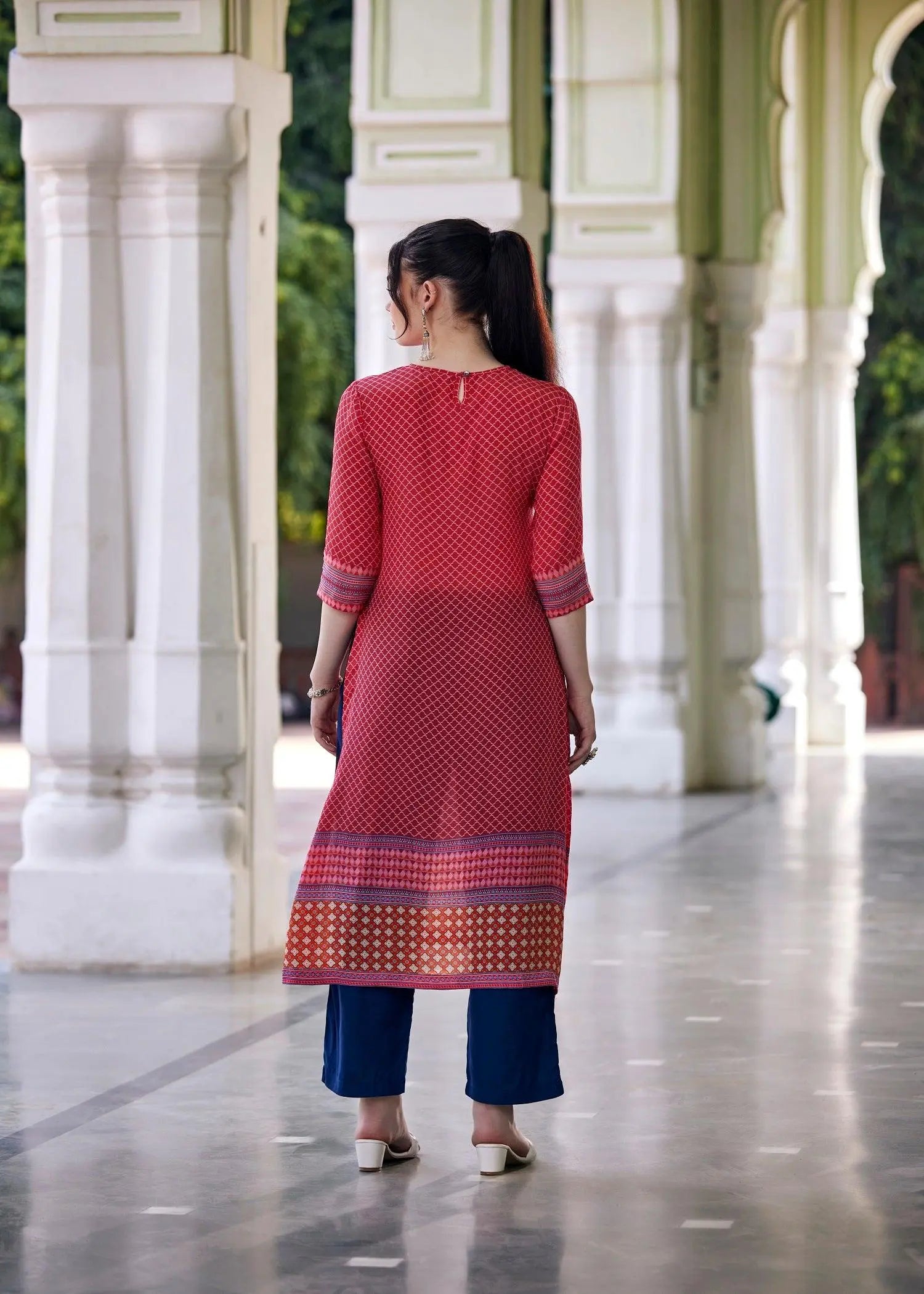 Diya Pink Kurta