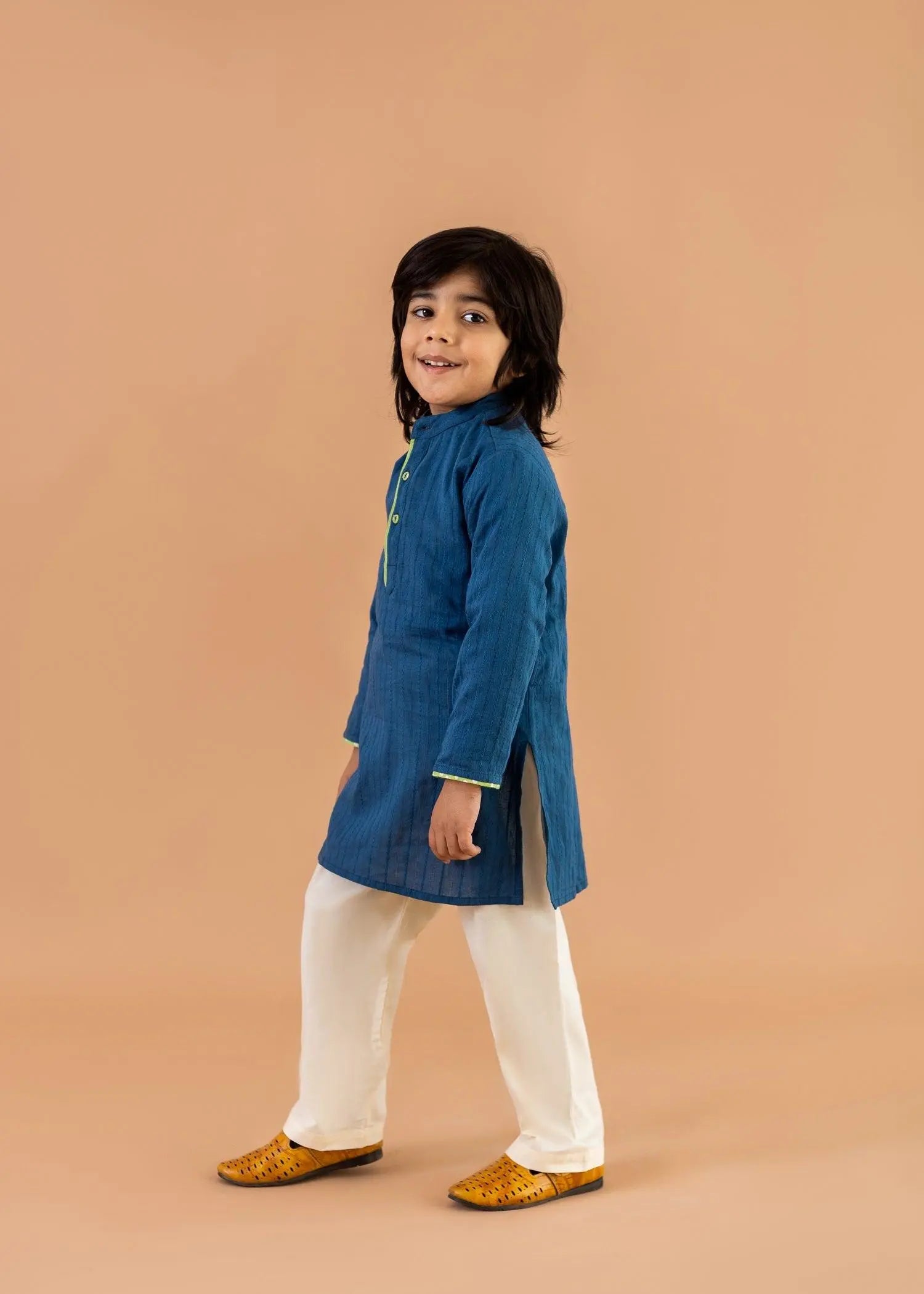 Blue Festive Cotton Kurta Boys (6 Months-14 Years)