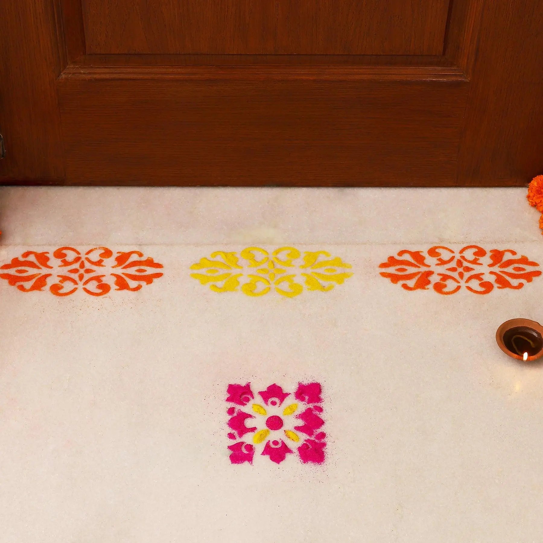 Multi Handmade Paper DIY Rangoli