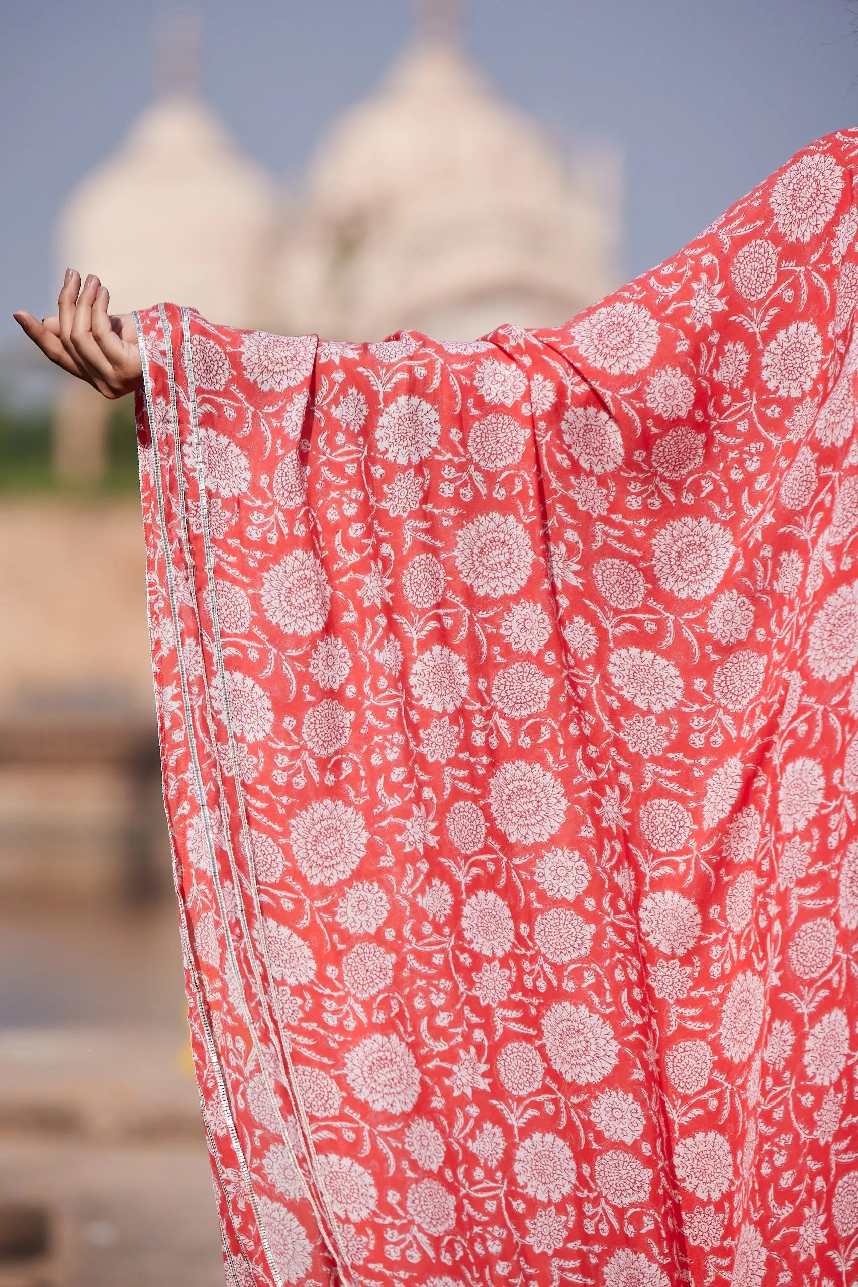 Red Viscose Dupatta