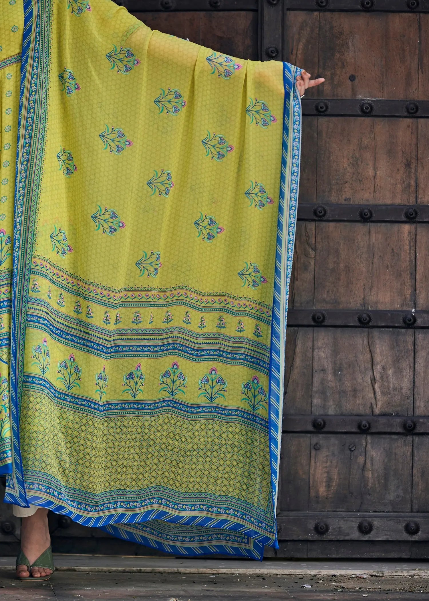 Green/Blue Dupatta