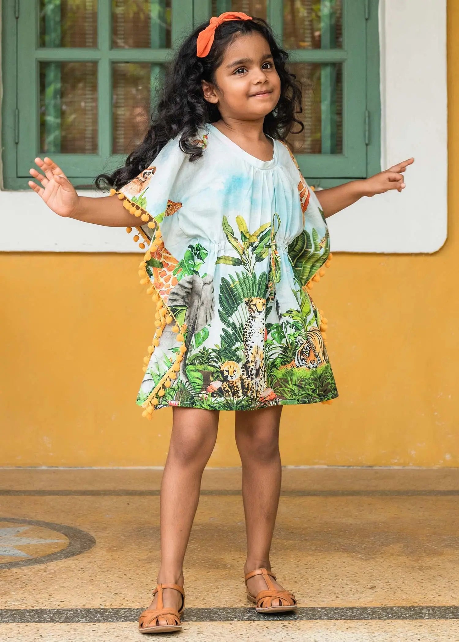 Sky Amazon Girls Cotton Kaftan (S-XL)