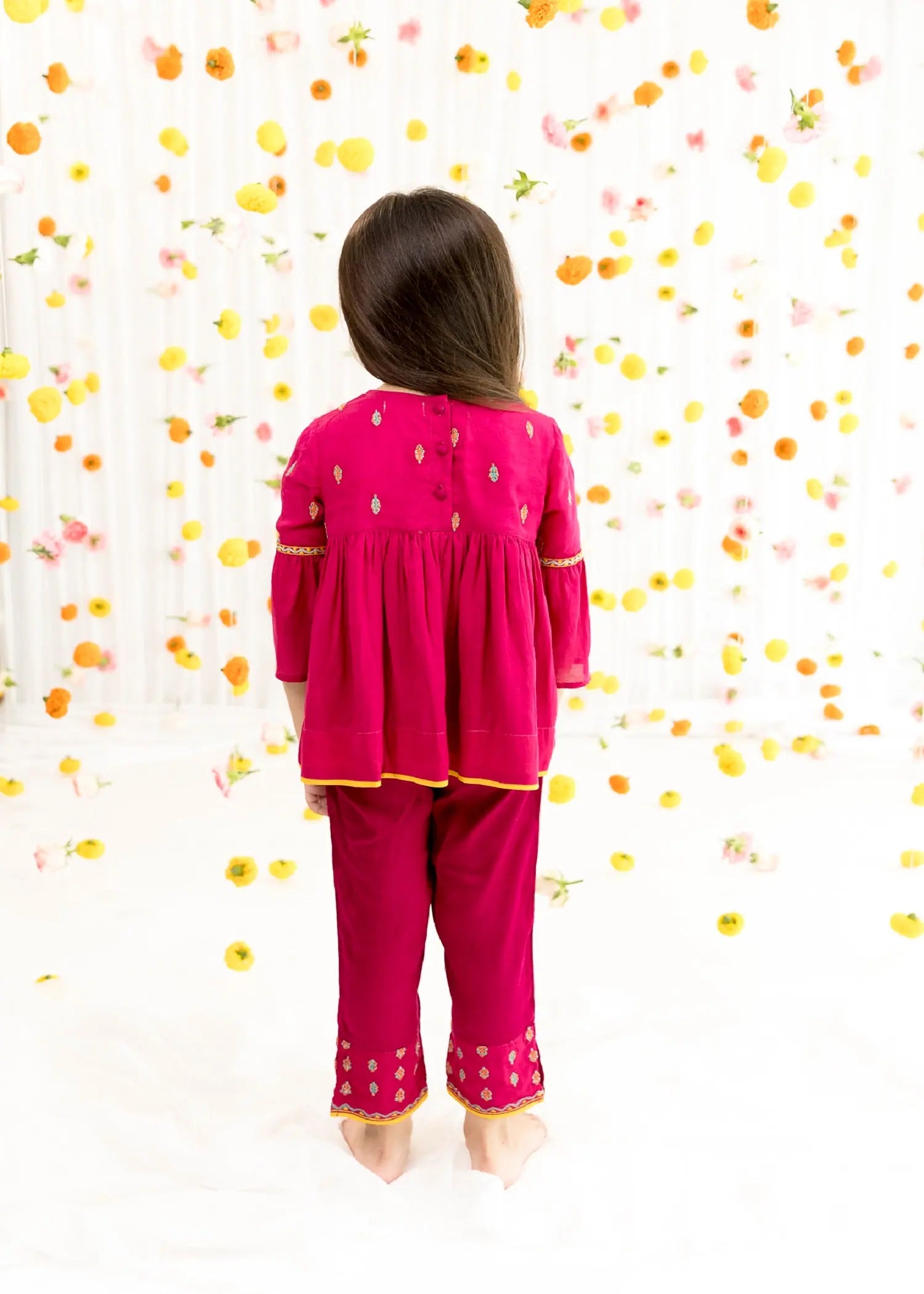 Pink Festive Co-Ord Set (2-12 Years)