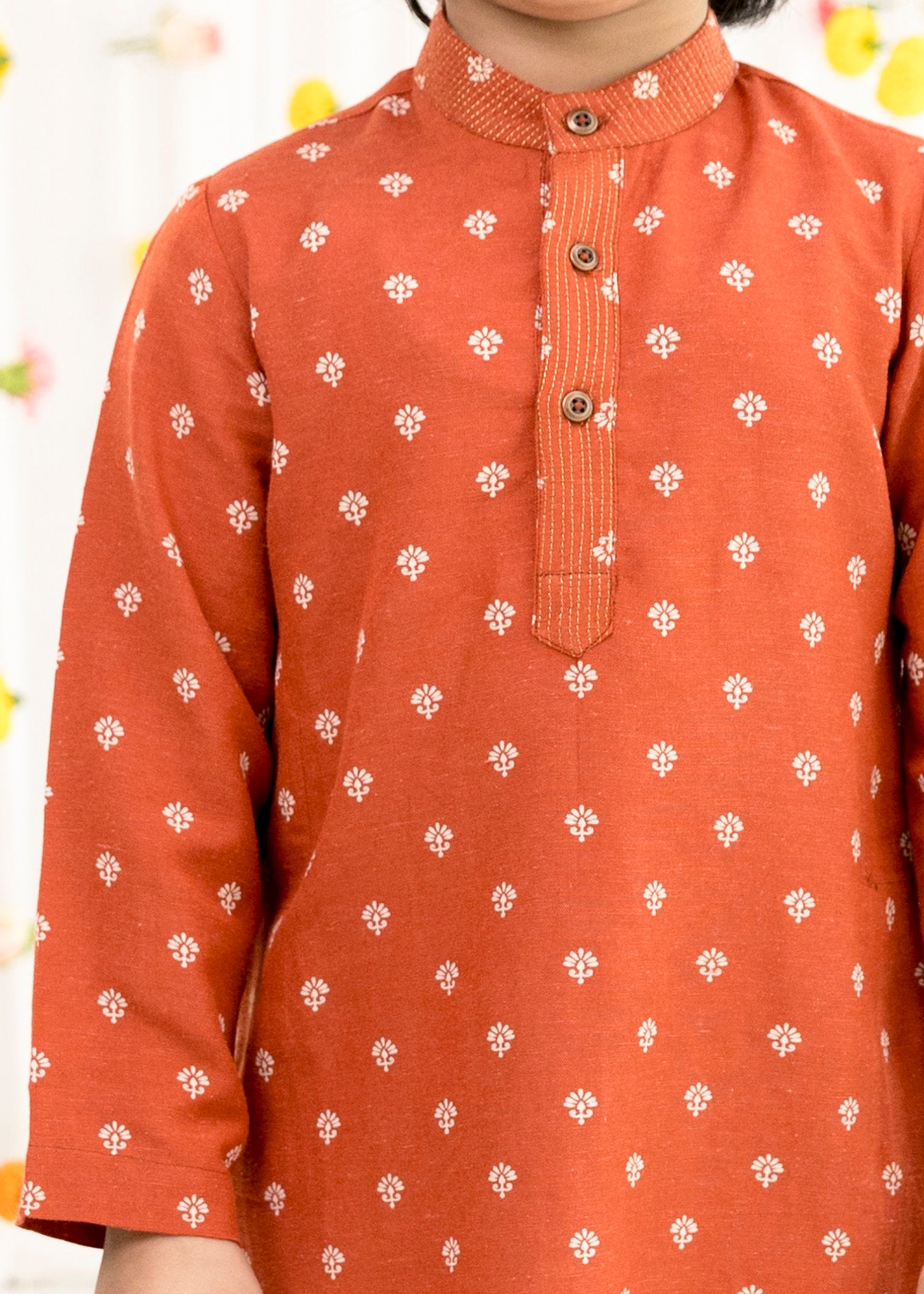 Rust Festive Kurta Boys (6 Months-14 Years)